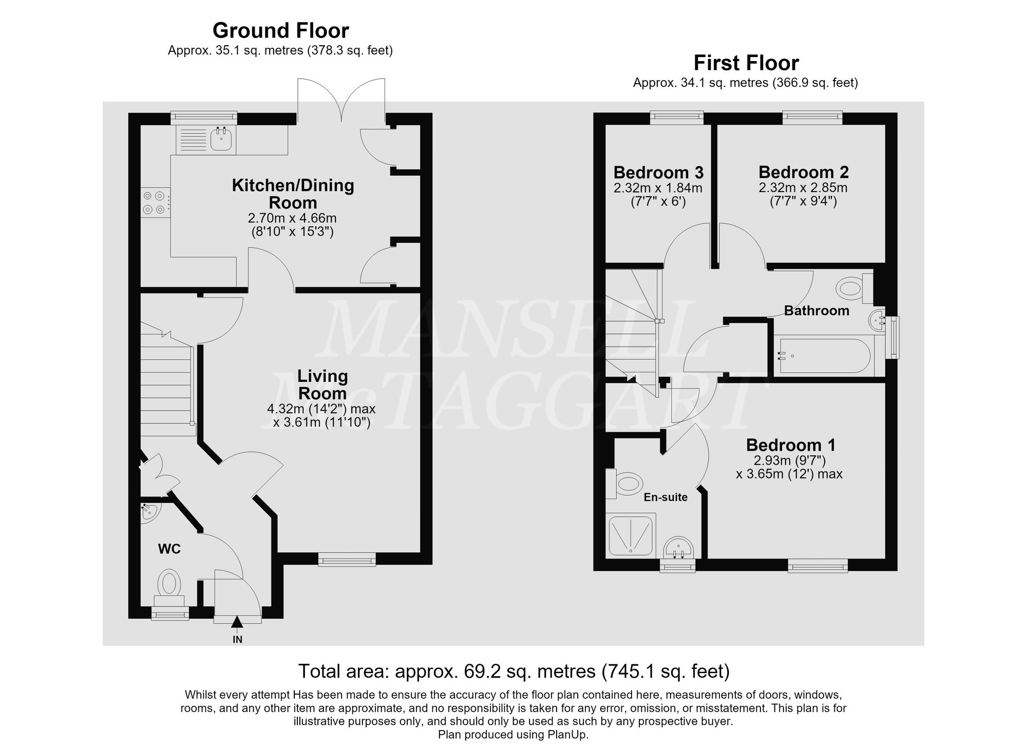 5 Campbell Grove, Horley floorplan