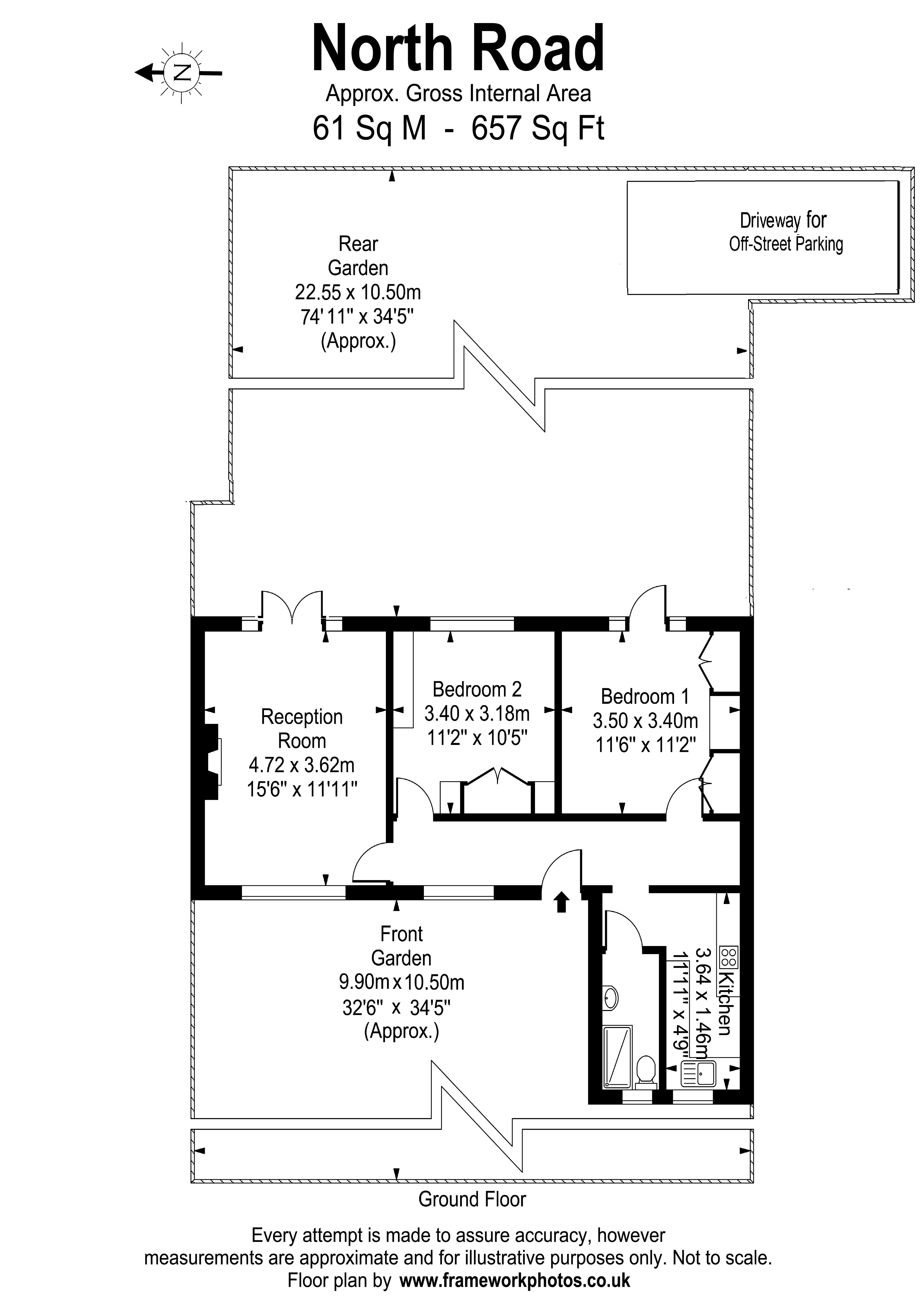 87a,, North Road, Surrey floorplan