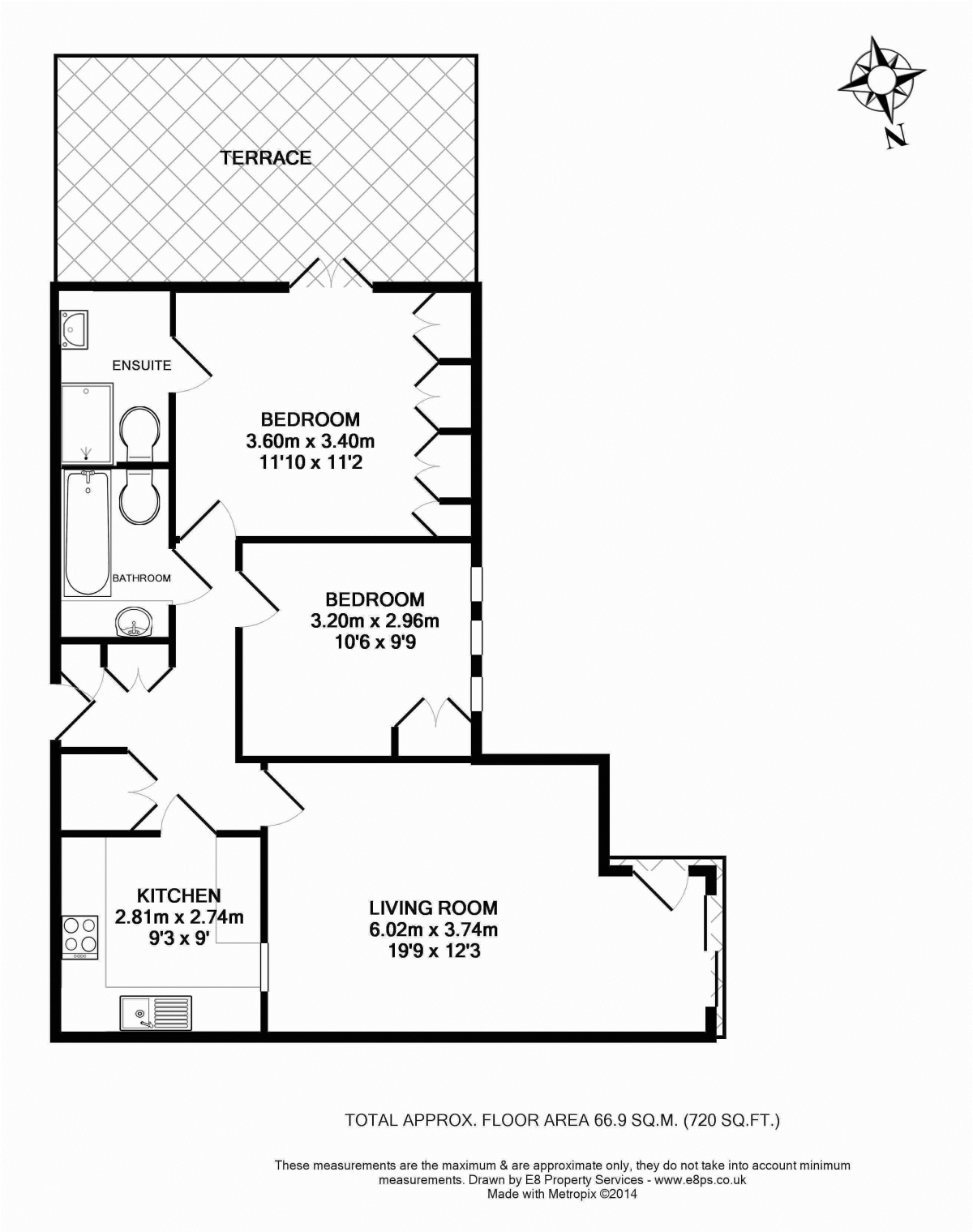 Flat 7, Apsley Court, 318, Woodstock Road, Oxford floorplan
