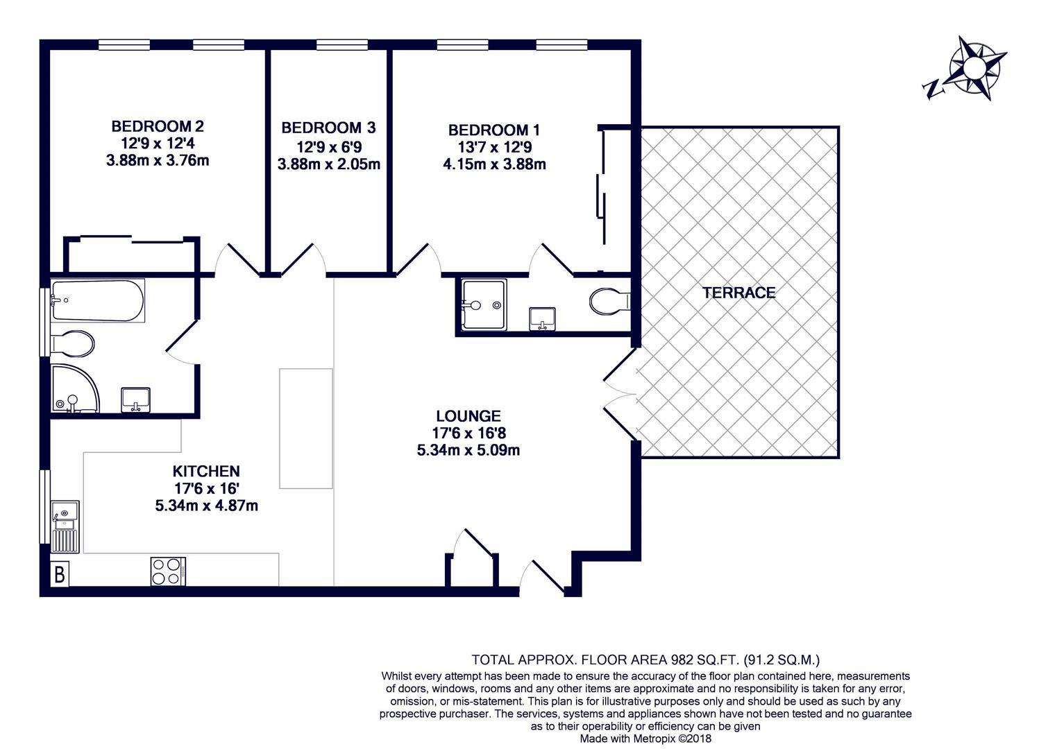 Flat 9, London View House 211-213, Swakeleys Road, Ickenham floorplan