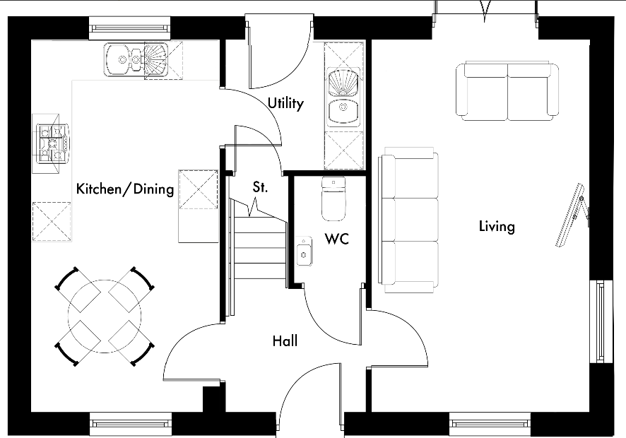 Plot 66 - The Oakfield, St. Phillips Road, Burton on the Wolds floorplan