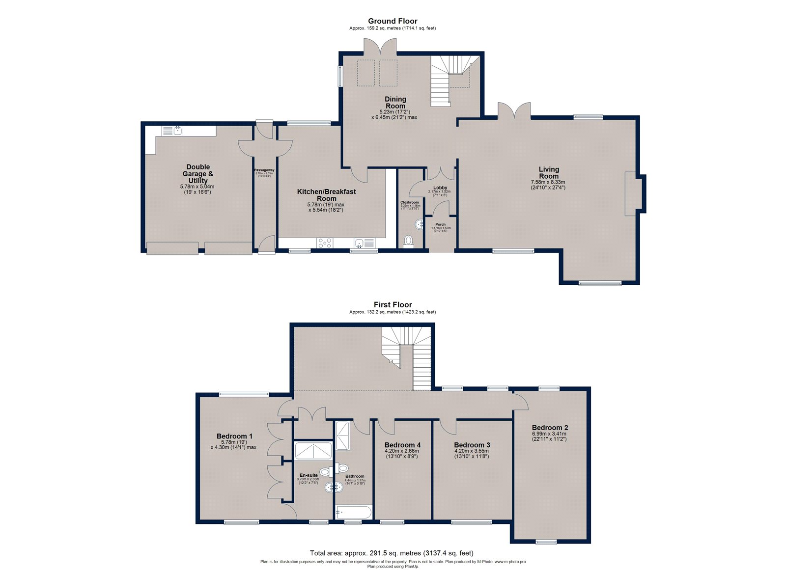 Lamlash, Manor Farm,, Apethorpe, Northamptonshire, PE8 floorplan