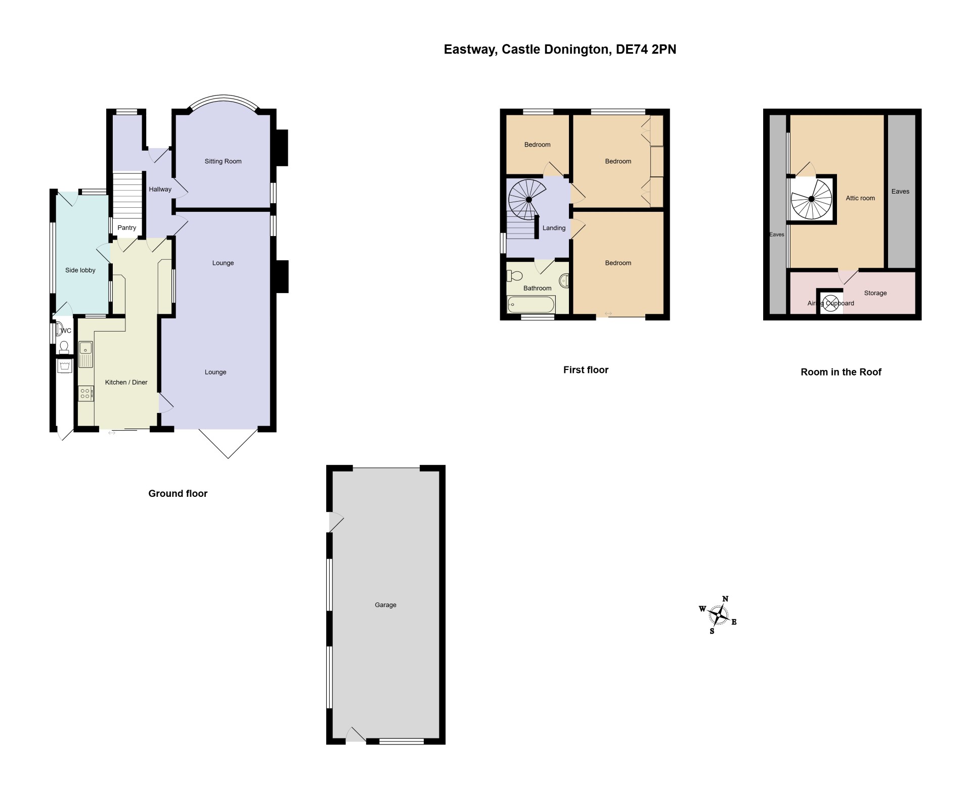 24, Eastway, Castle Donington floorplan
