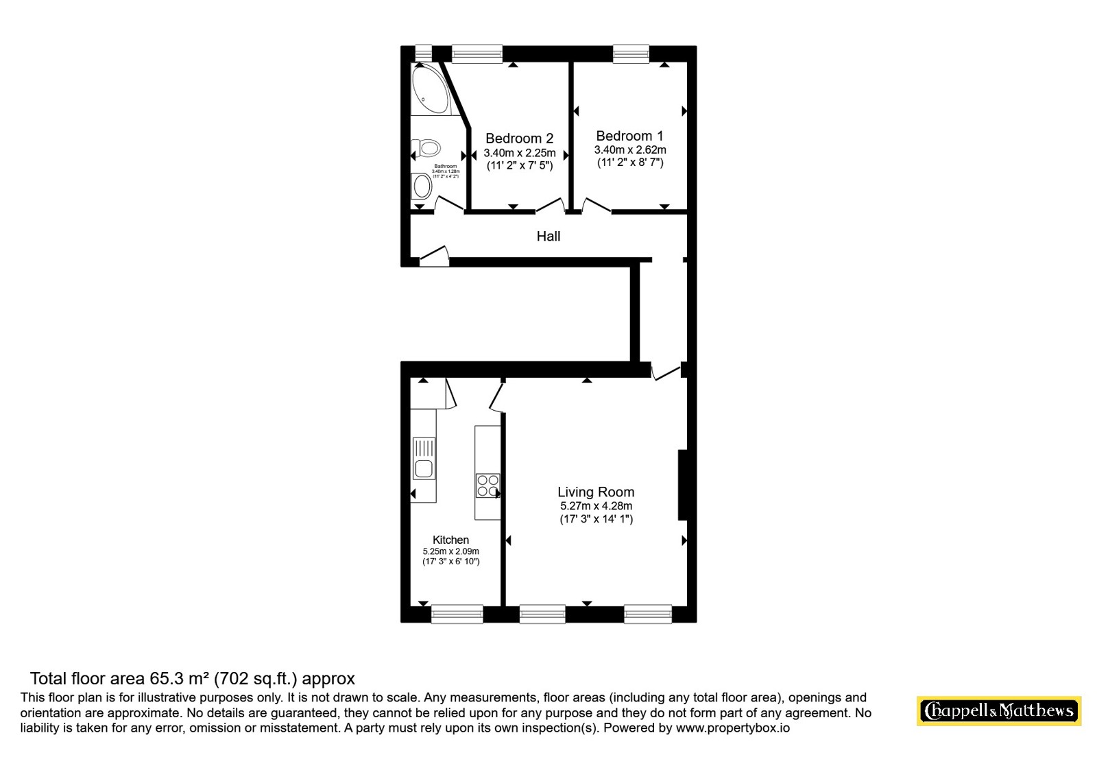 Second Floor Flat, 21, Richmond Terrace, Bristol floorplan