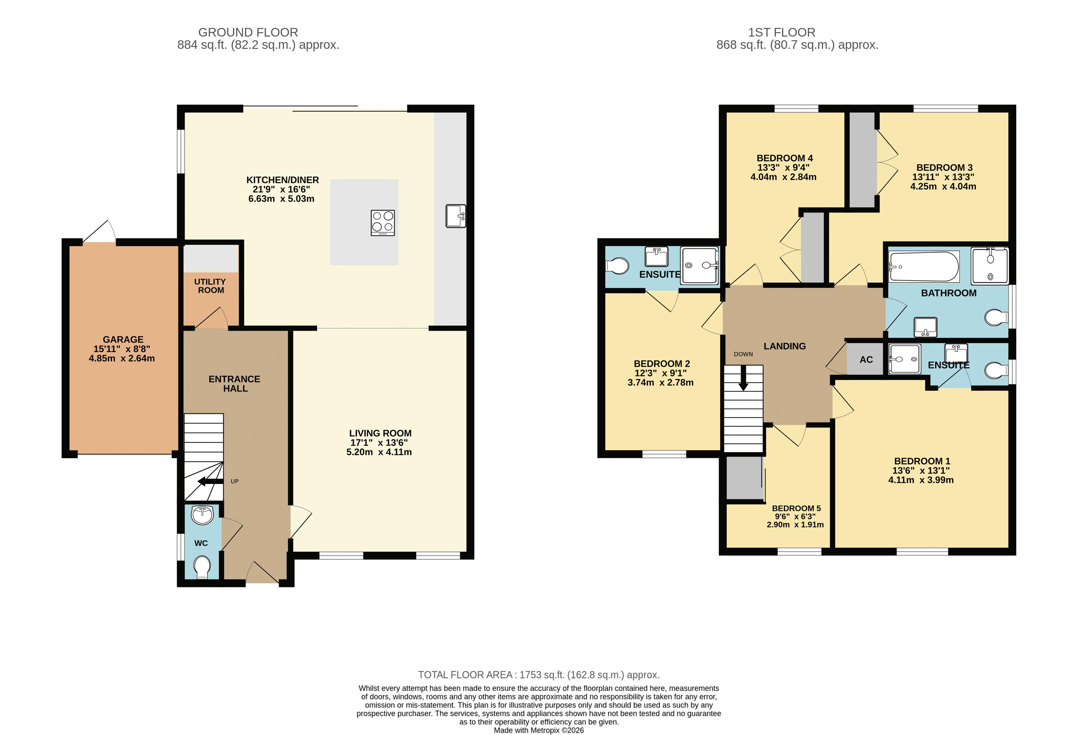 1, Church Farm Road, Market Rasen floorplan
