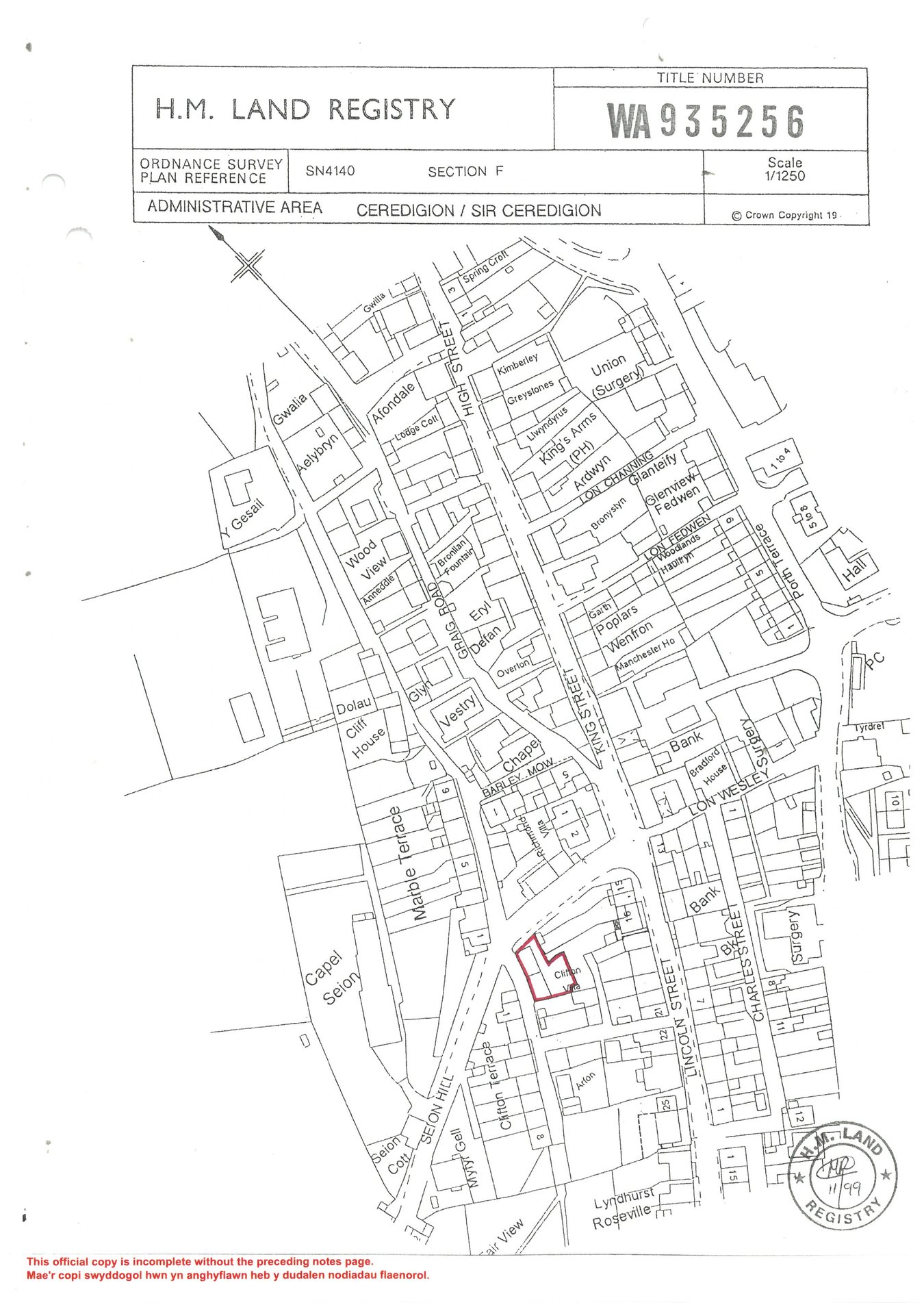 Y Cartws, Clifton Terrace, Llandysul floorplan