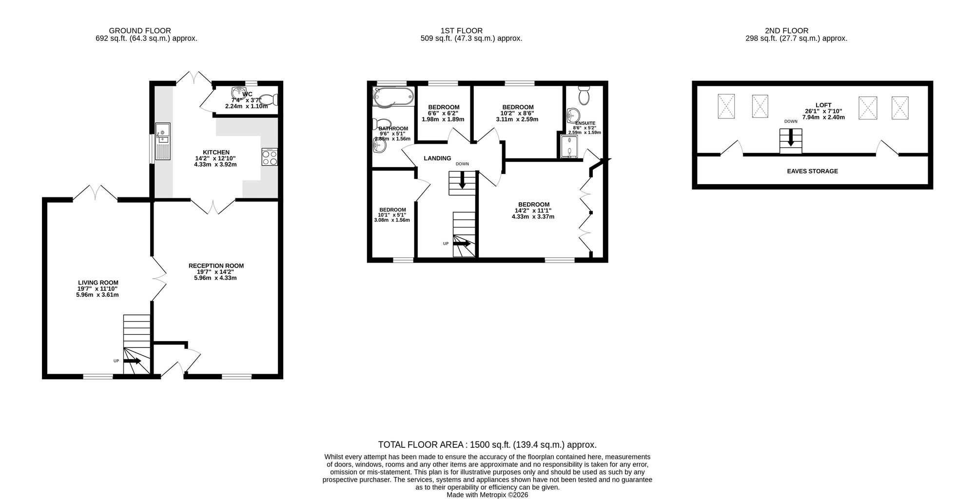 38 Queen Street, Pontypool floorplan