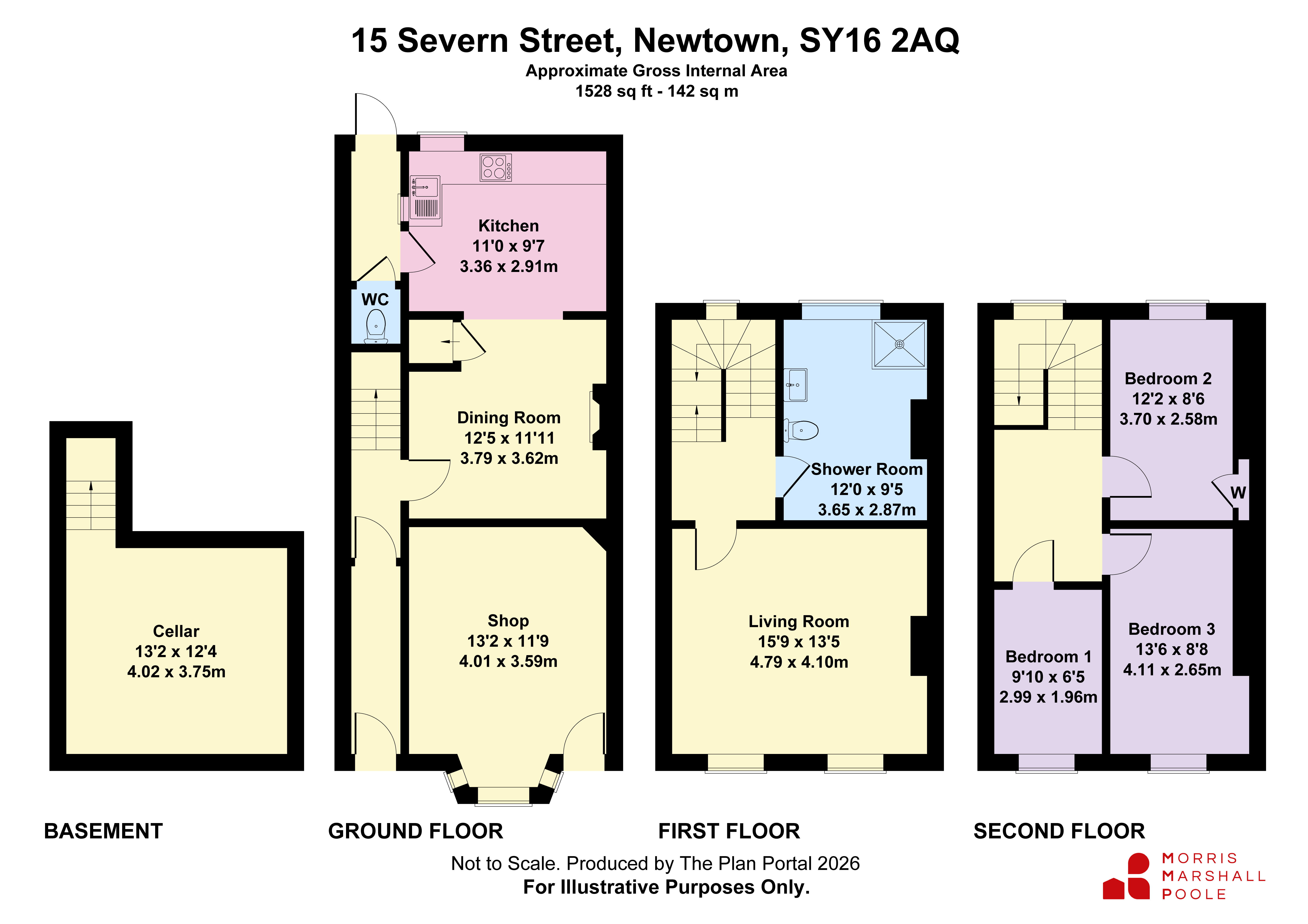 15, Severn Street, Powys floorplan