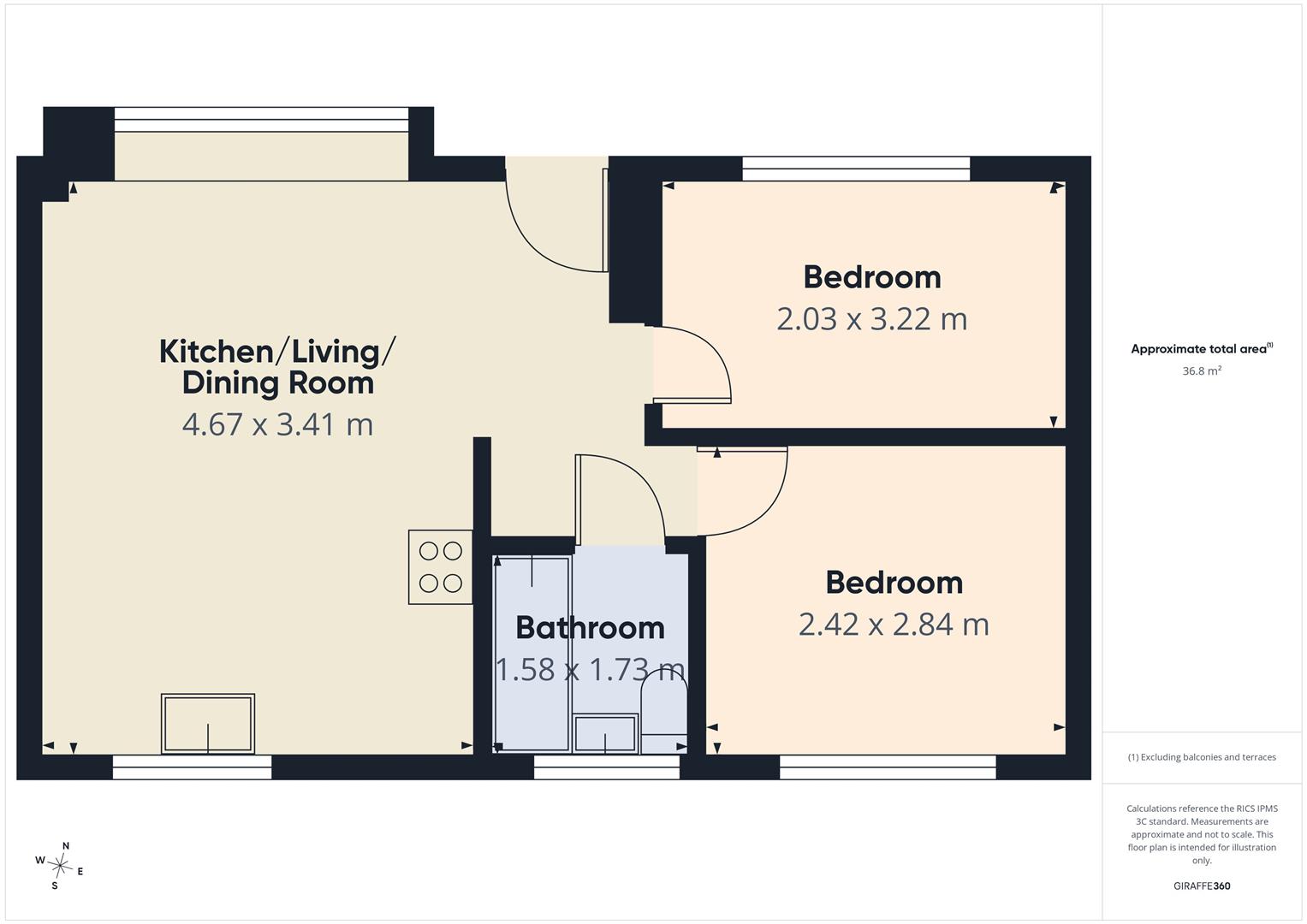 8, Watermouth Lodges, Watermouth Castle, Watermouth floorplan