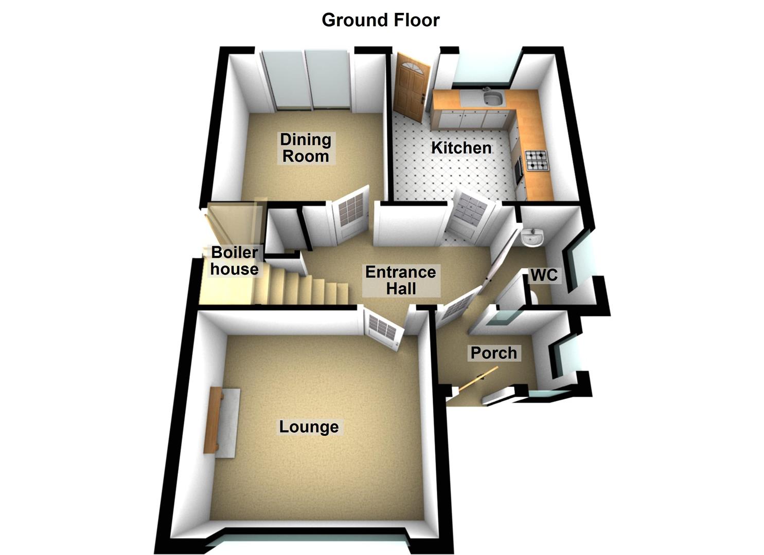 8, Roseville Avenue, Bangor floorplan
