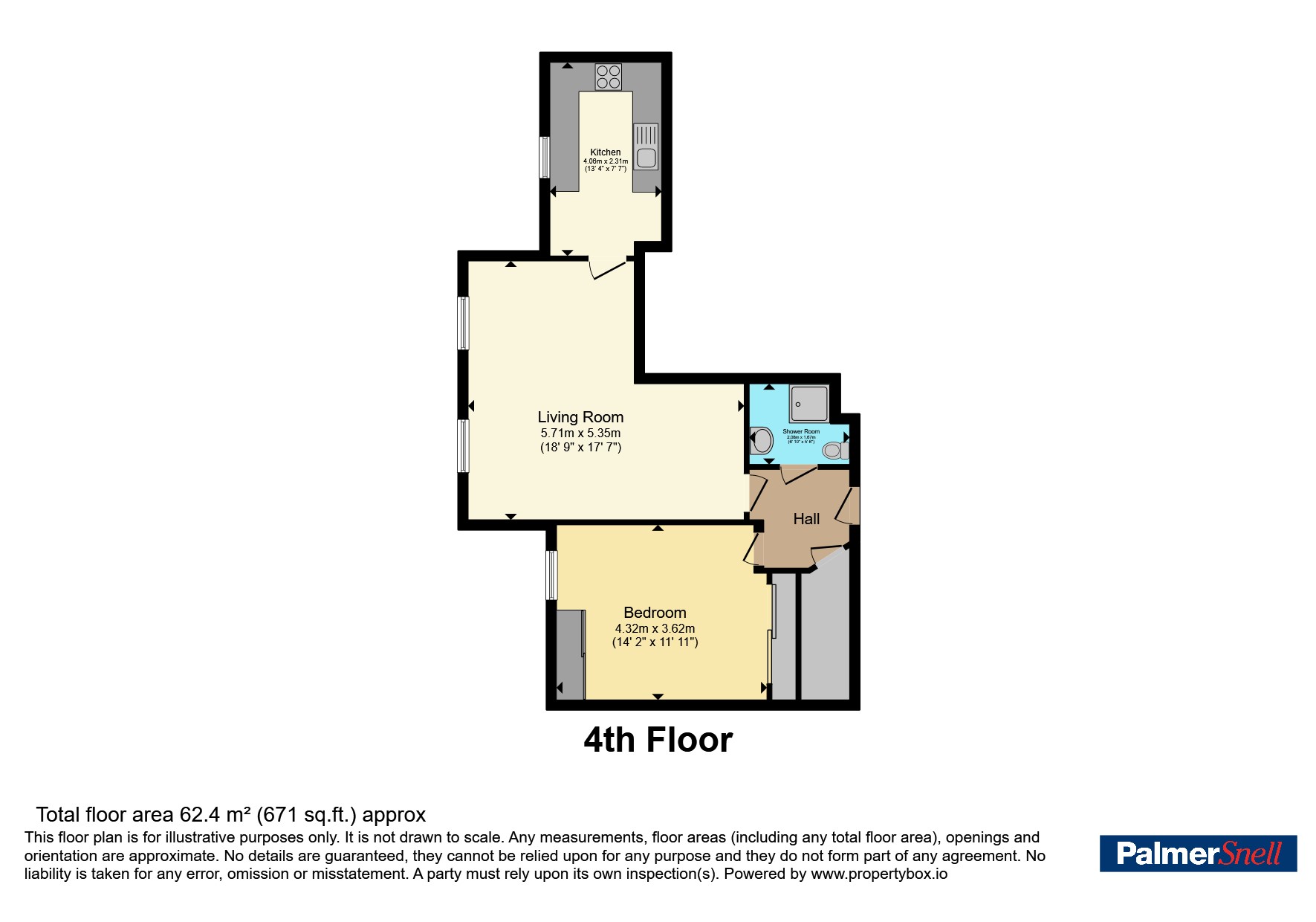 54 Osbourne Lodge, 4, Poole Road, Dorset floorplan