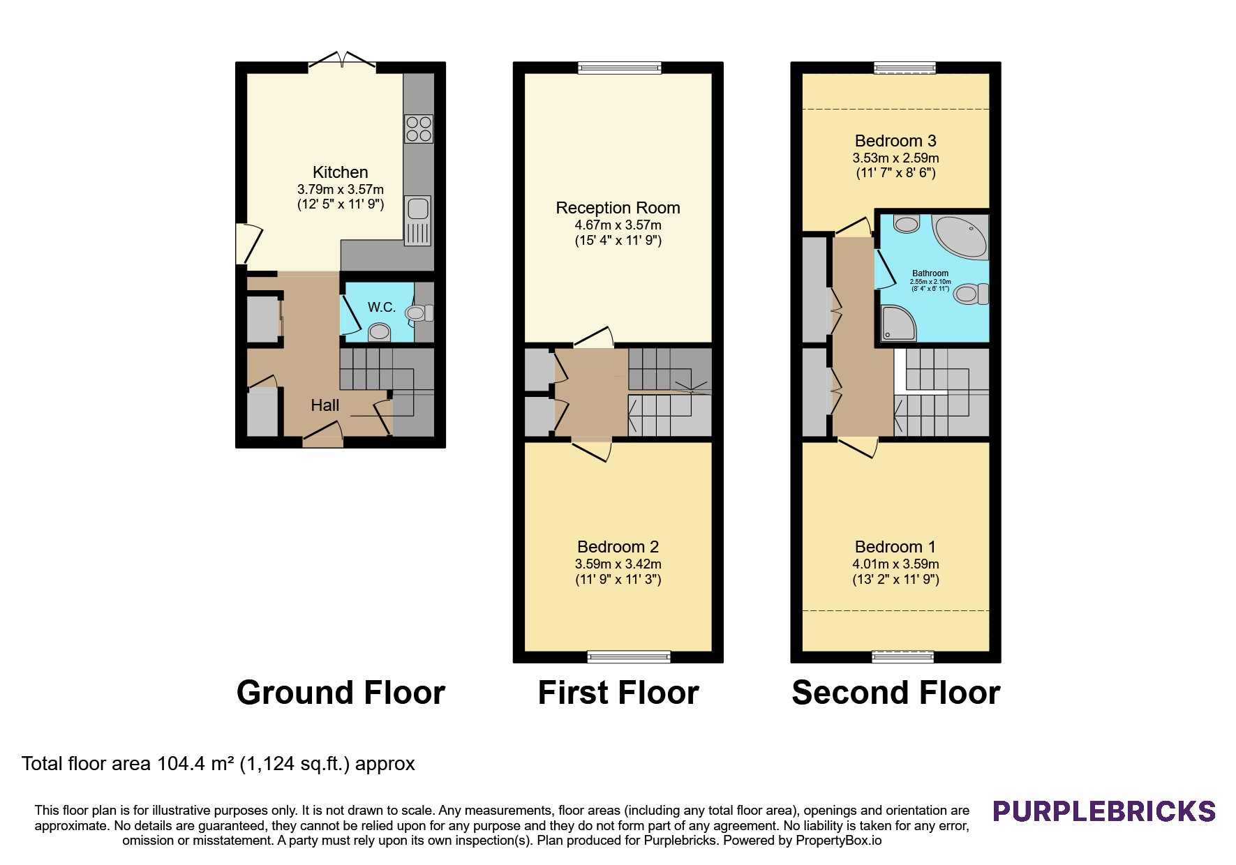 1, North Road, London floorplan