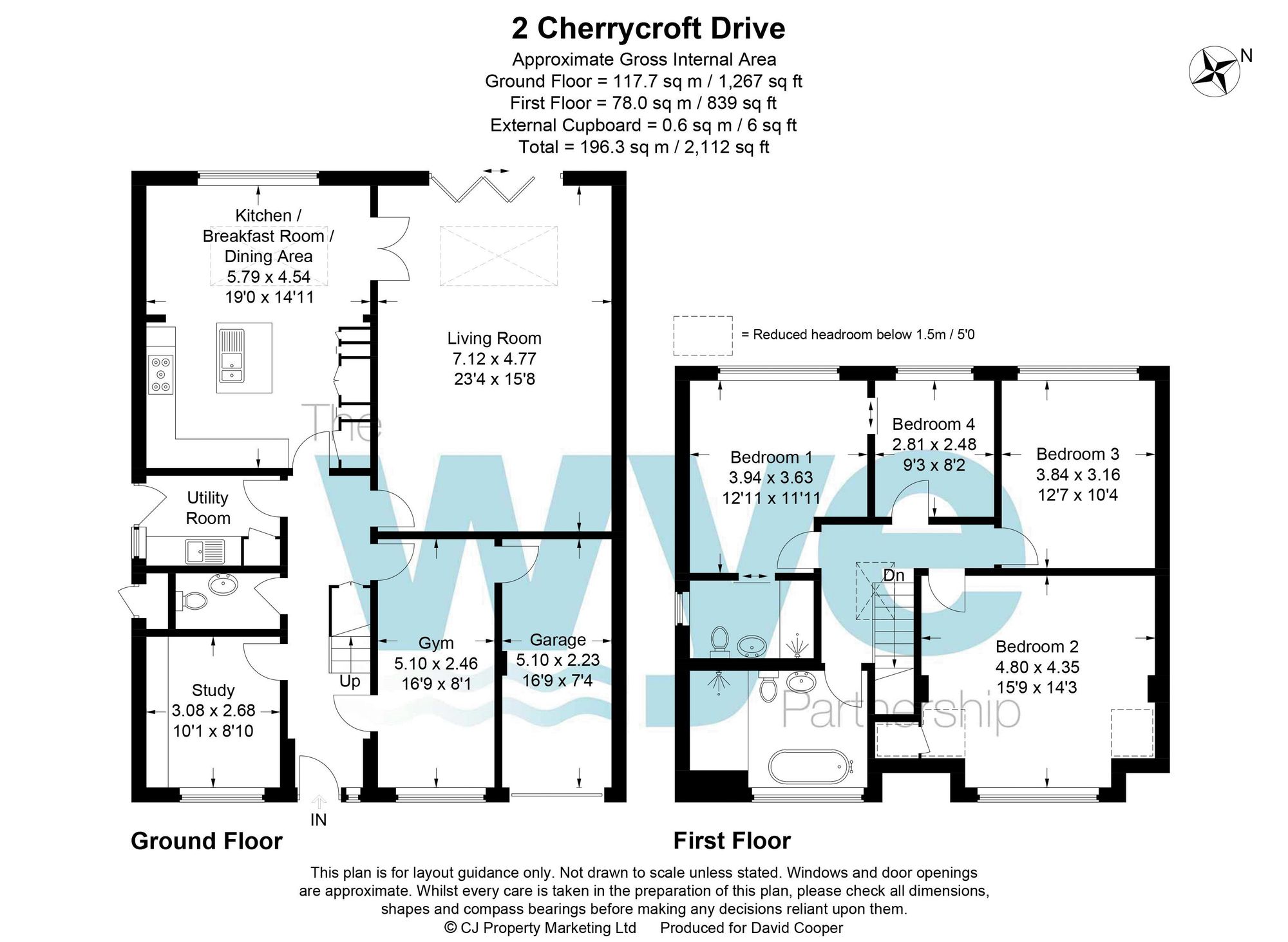 2 Cherrycroft Drive, High Wycombe floorplan