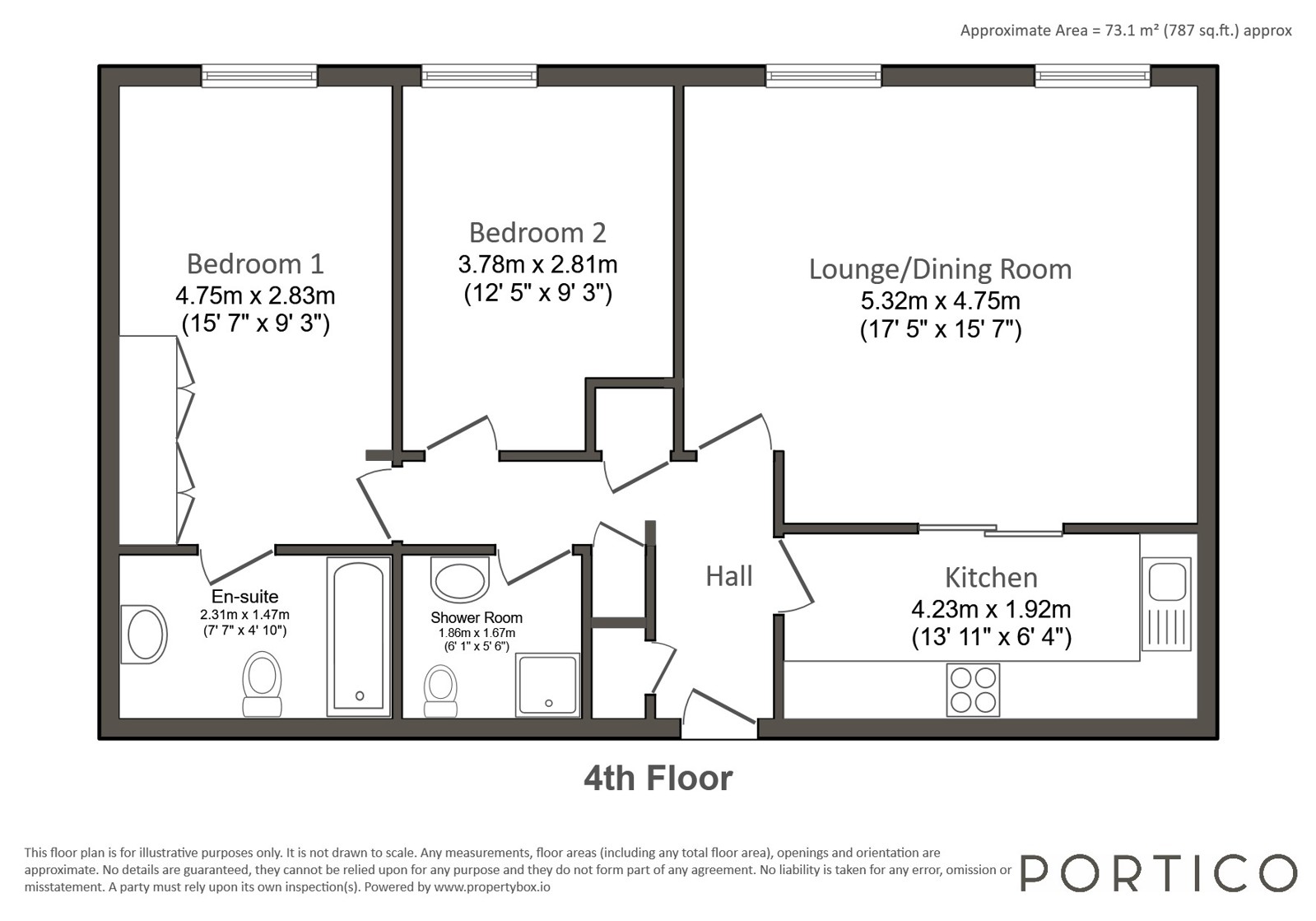 Bloomsbury Mansions, Bloomsbury Mansions floorplan