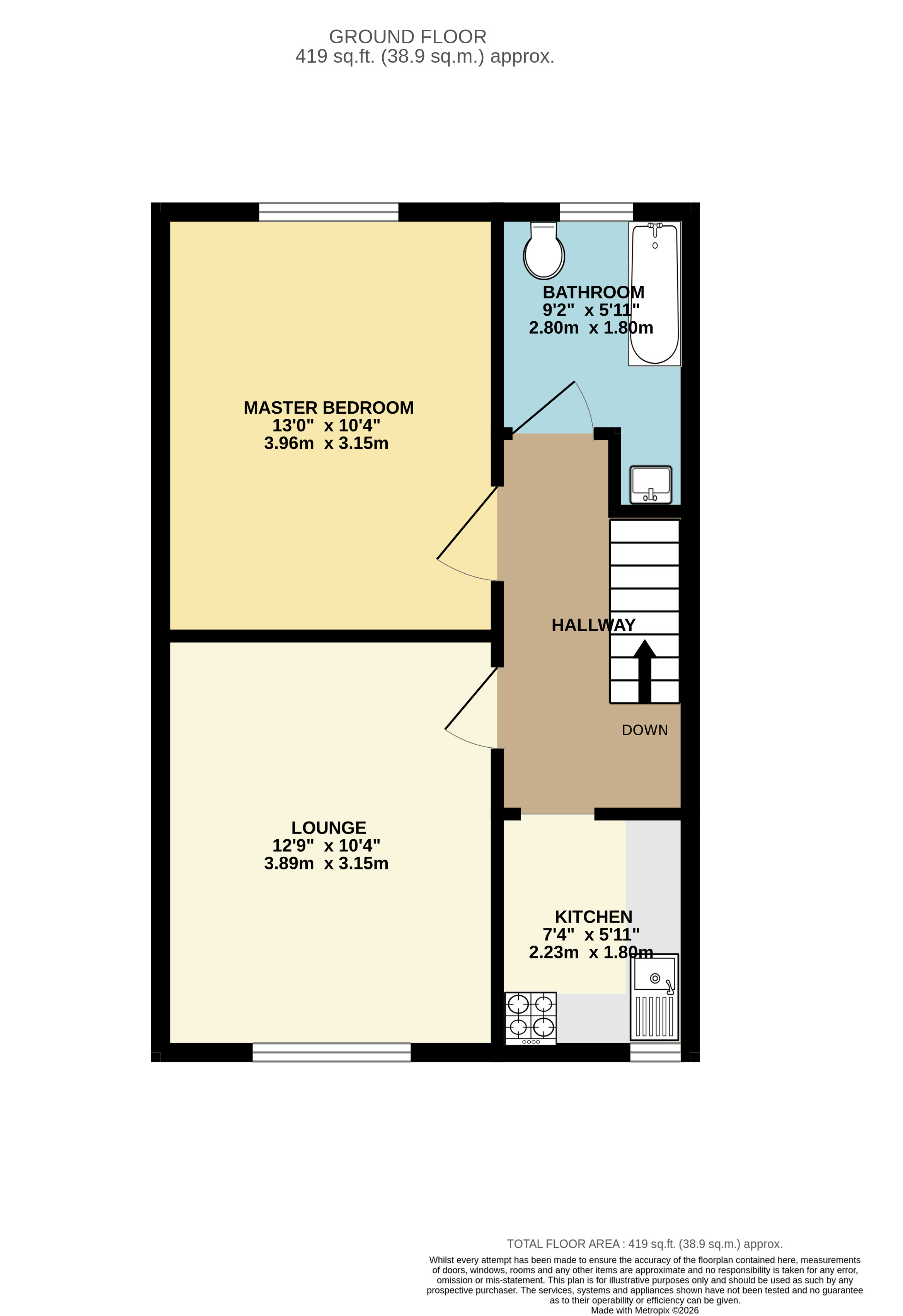 6A, Kennerley Road, Stockport floorplan
