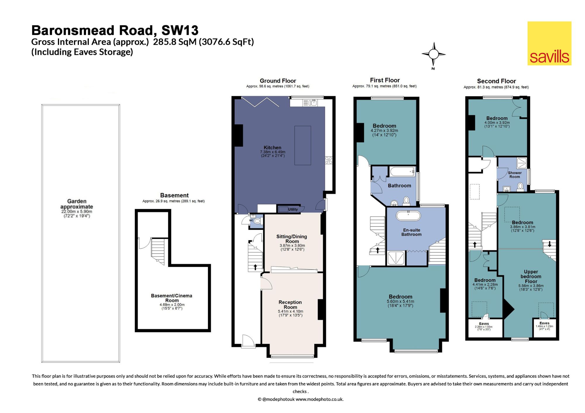 12, Baronsmead Road, London floorplan