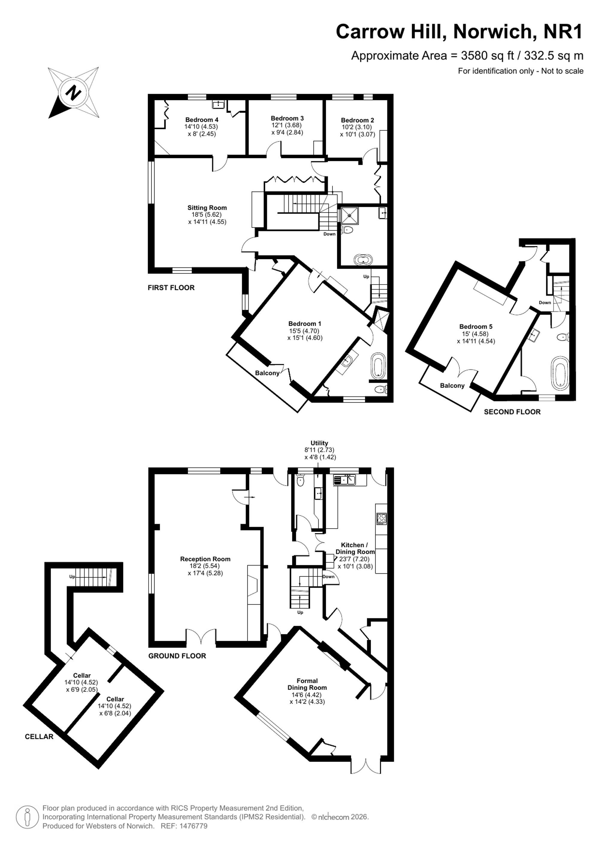 7 Carrow Hill, Norwich floorplan