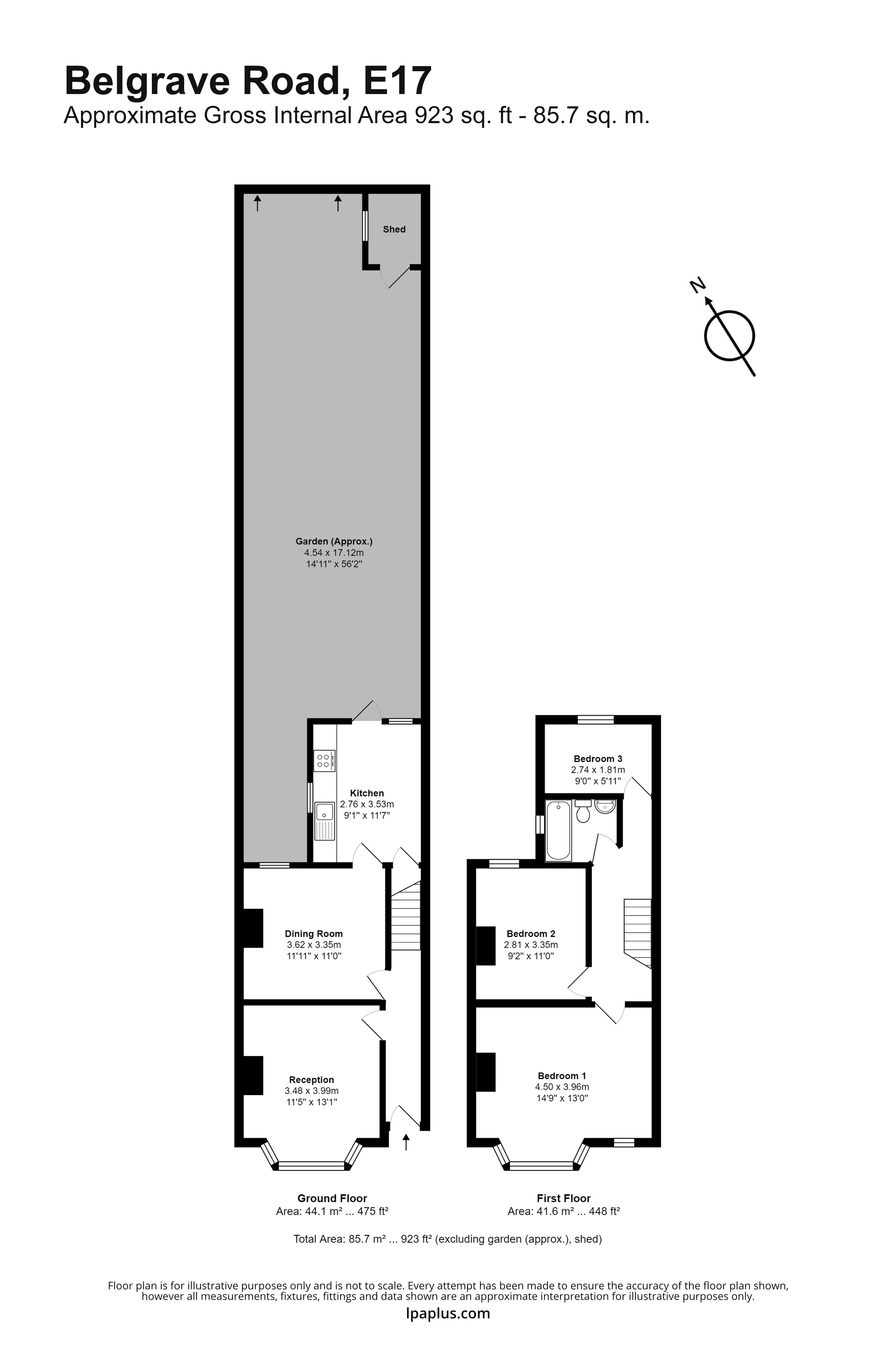 Belgrave Road, Walthamstow, London E17, 3 bedroom terraced house for