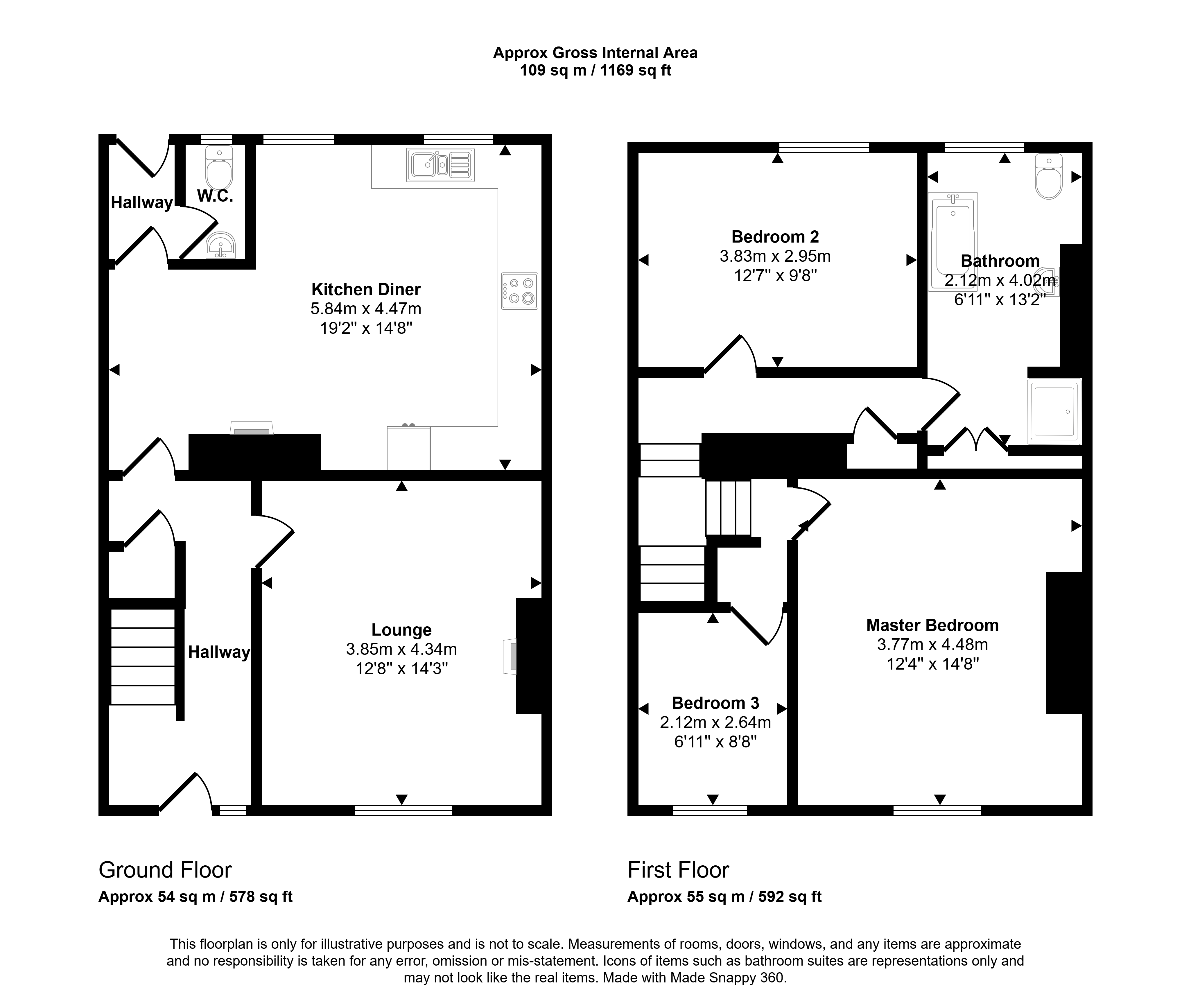 148, Grey Street, North Shields floorplan