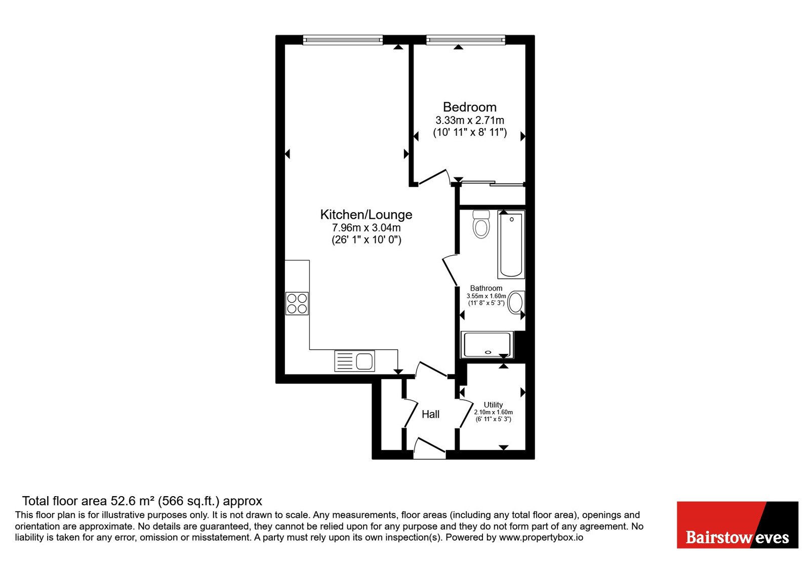 Flat 86, Central House,, Eagle Way, Brentwood floorplan