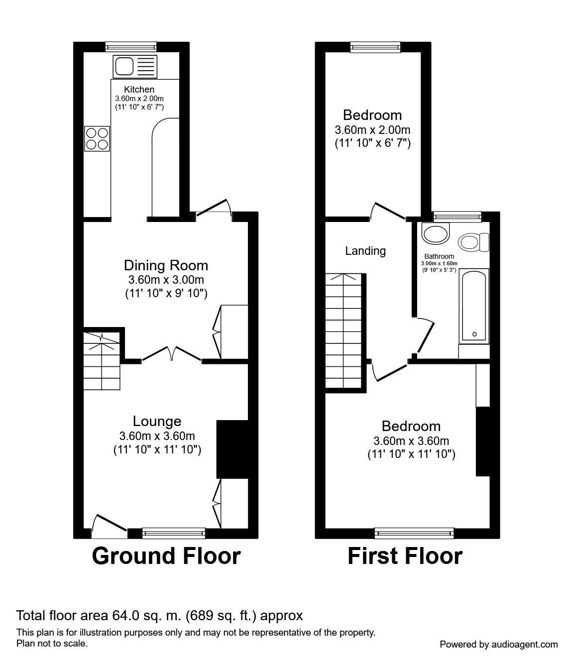 2 Bedrooms Terraced house to rent in Pitt Street, Macclesfield SK11