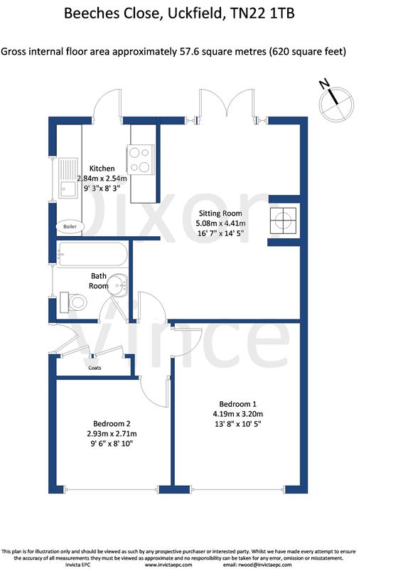 2 Bedrooms Semi-detached bungalow for sale in Beeches Close, Uckfield TN22