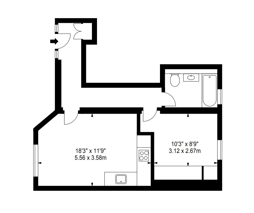 1 Bedrooms Flat to rent in Hamlet Gardens, 290 King Street, Ravenscourt Park, London W6