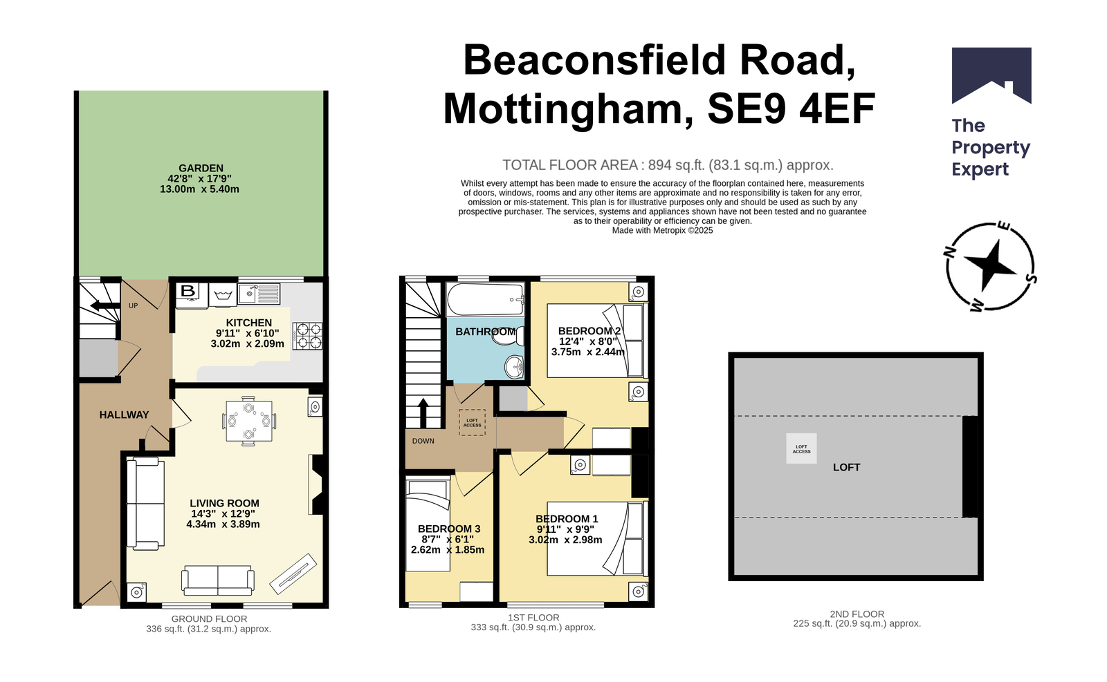 Beaconsfield Road, Mottingham, SE9 4EF floorplan