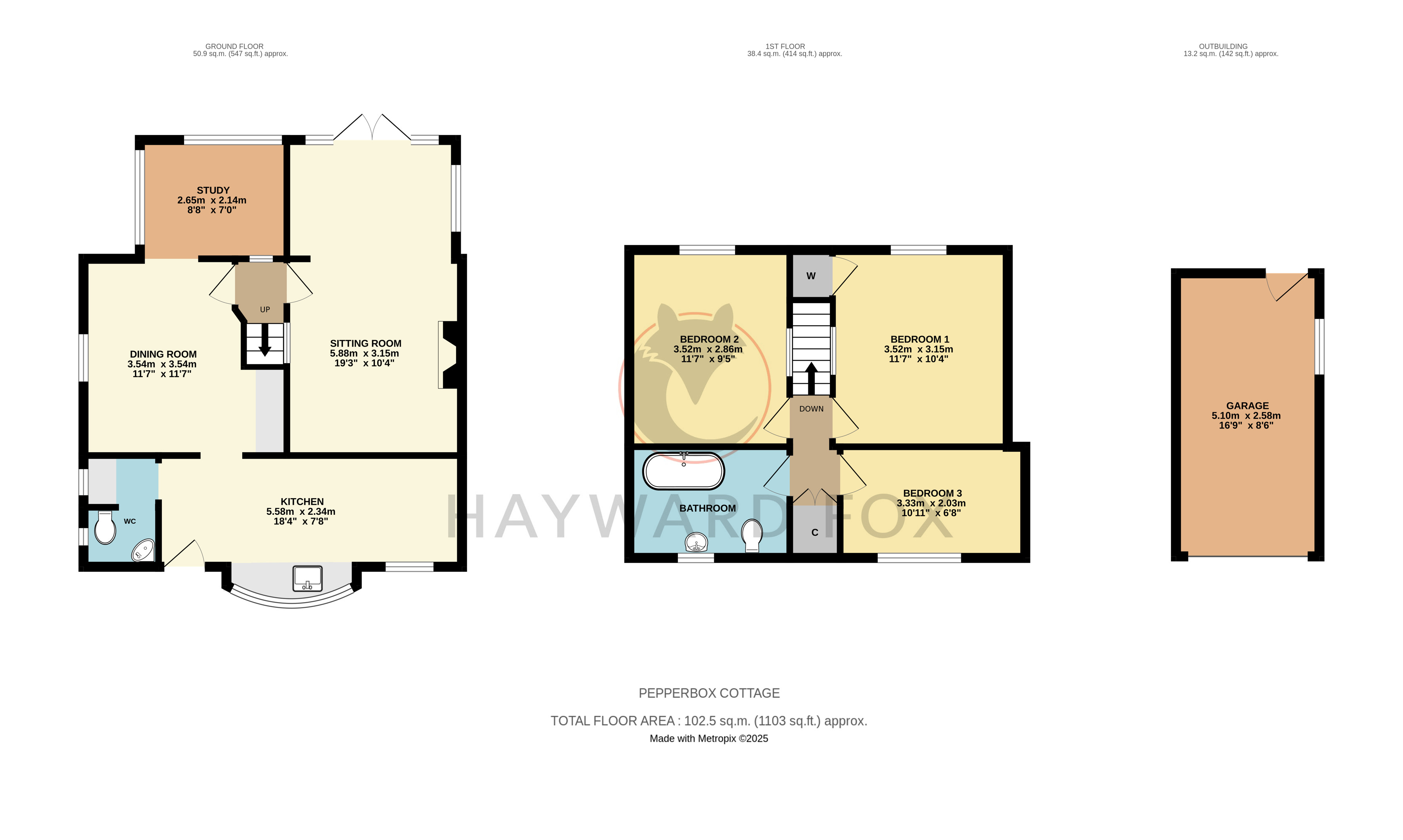 Pepperbox Cottage, 51, Wainsford Road, Lymington floorplan