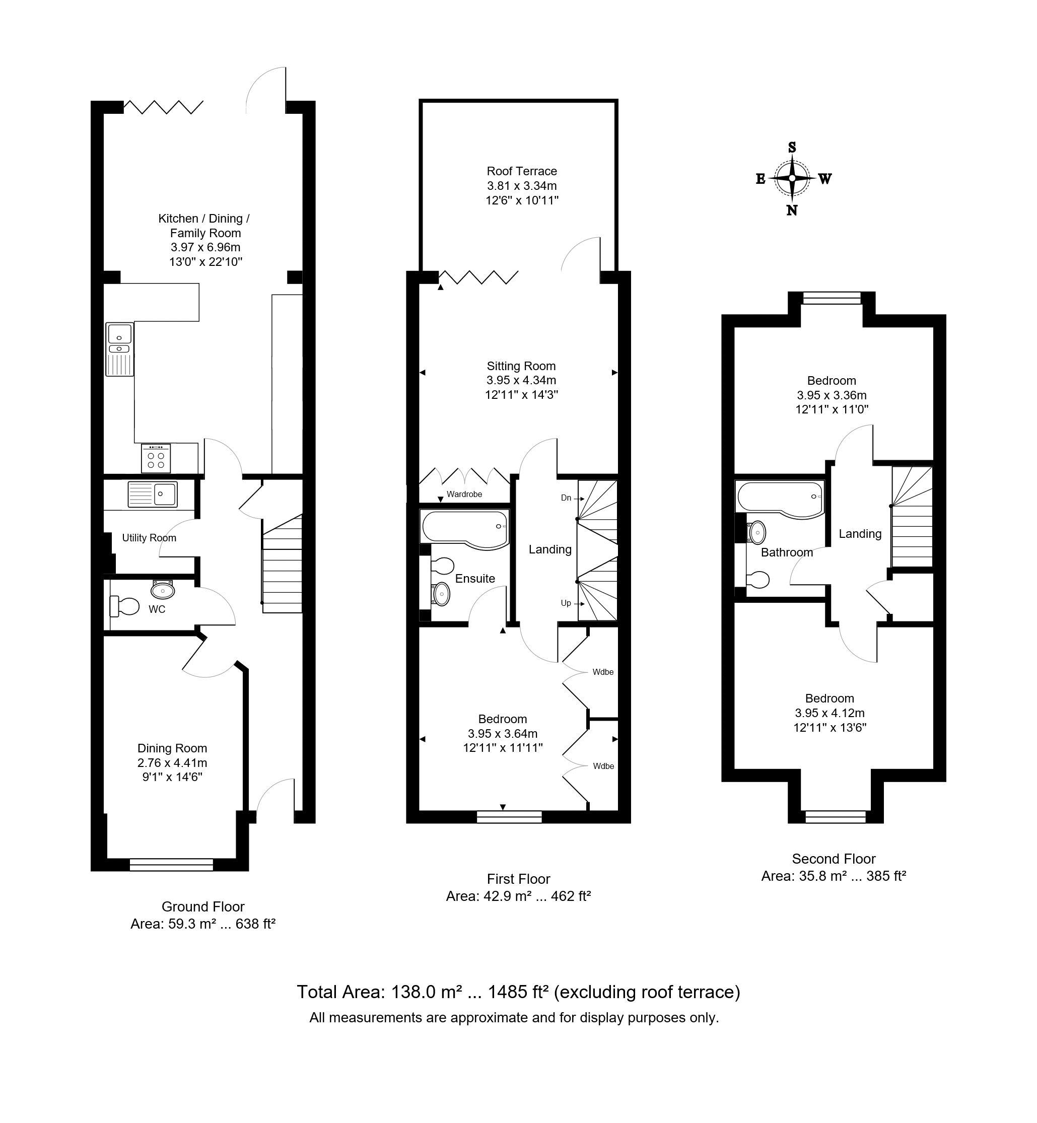 3 Bedrooms Town house for sale in Forest Road, Tunbridge Wells TN2