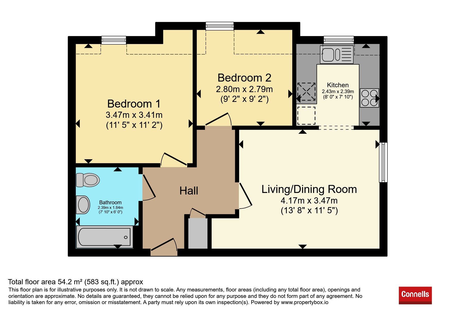Knights Court, 14, Weston Way, Baldock floorplan