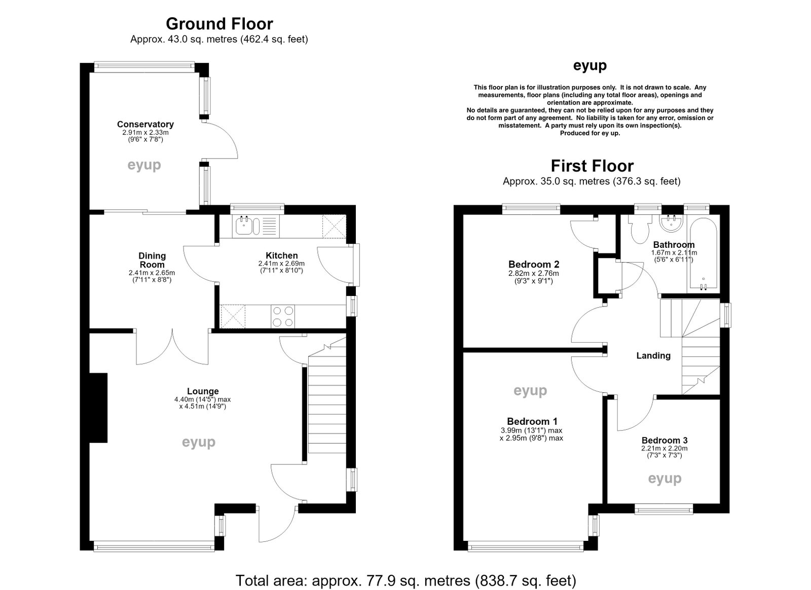 54, Carr Hill Avenue, Pudsey floorplan