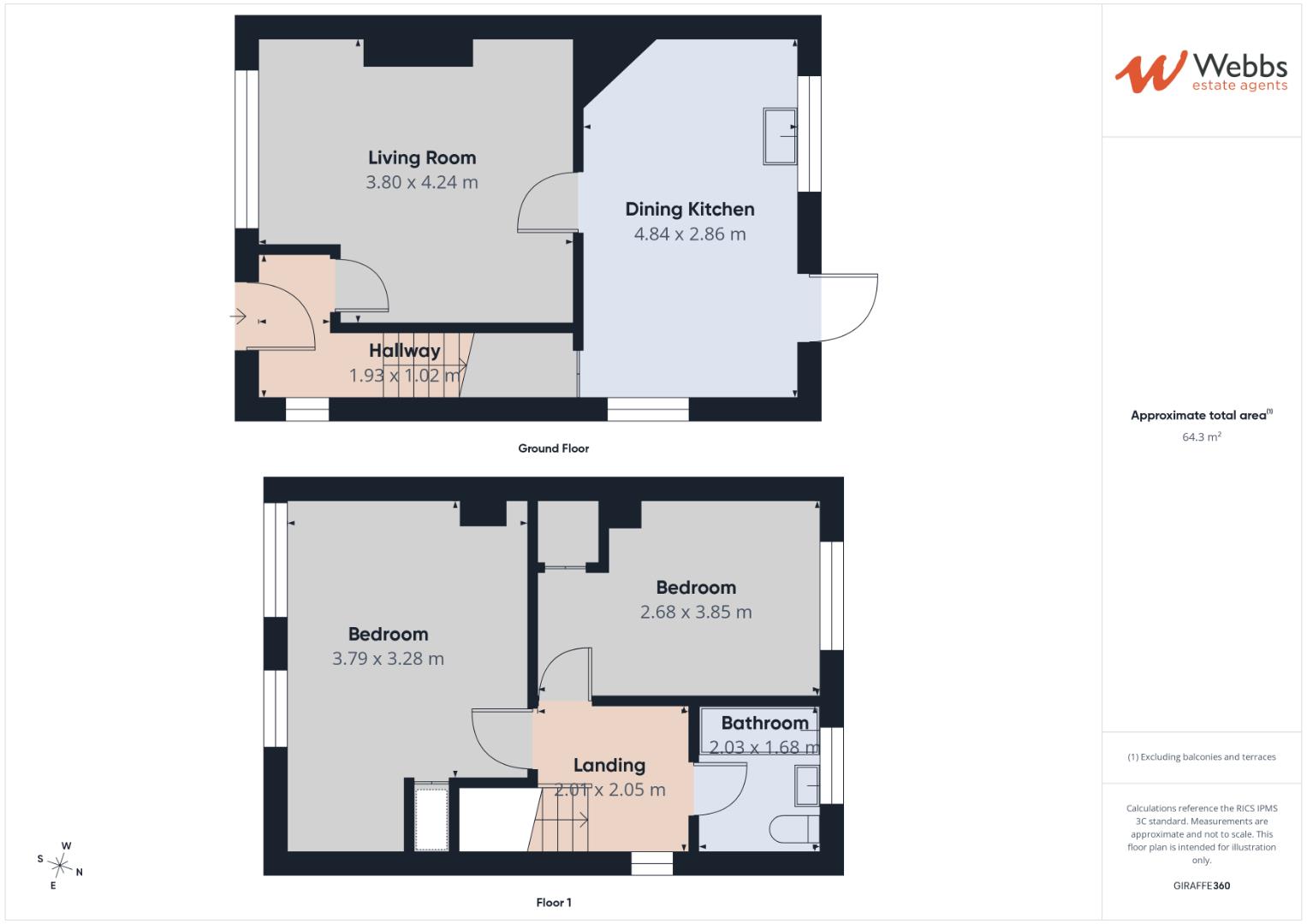 2, Tintern Way, Walsall floorplan
