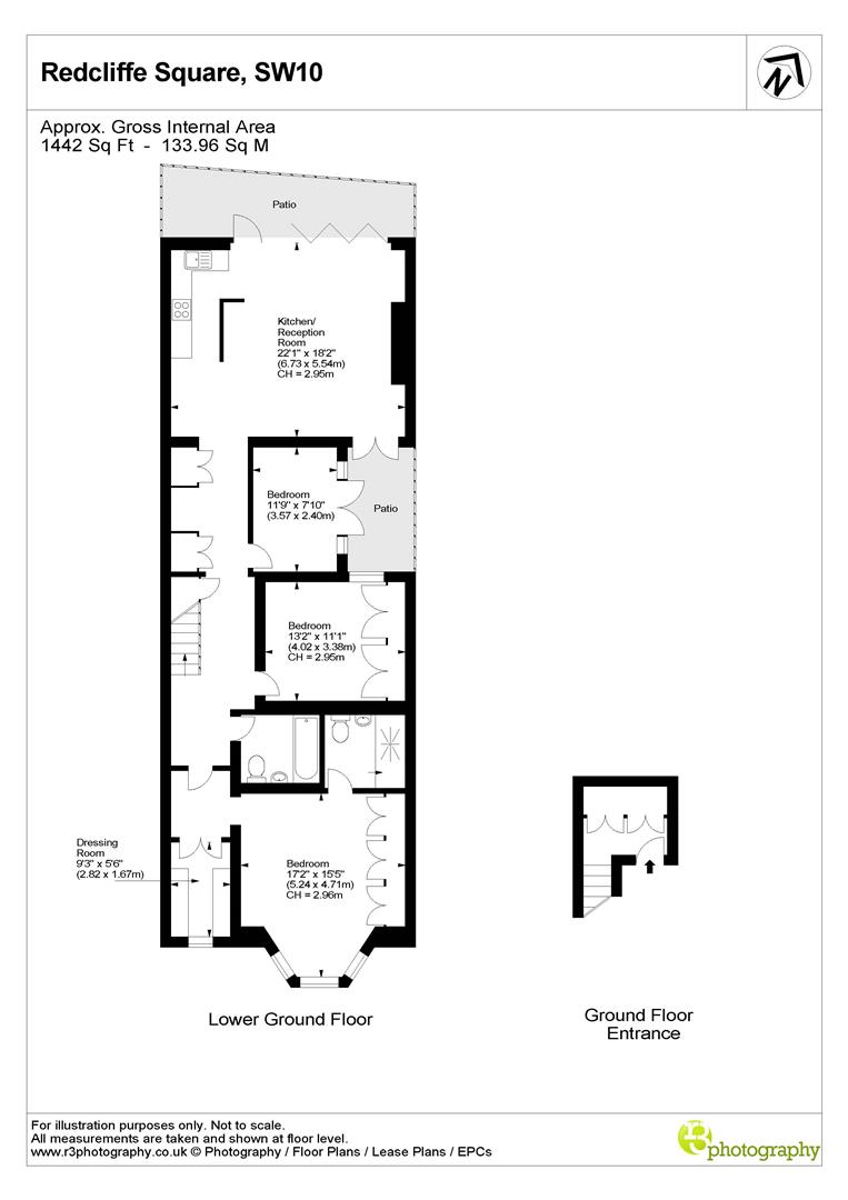 Flat 6, 22, Redcliffe Square, London floorplan