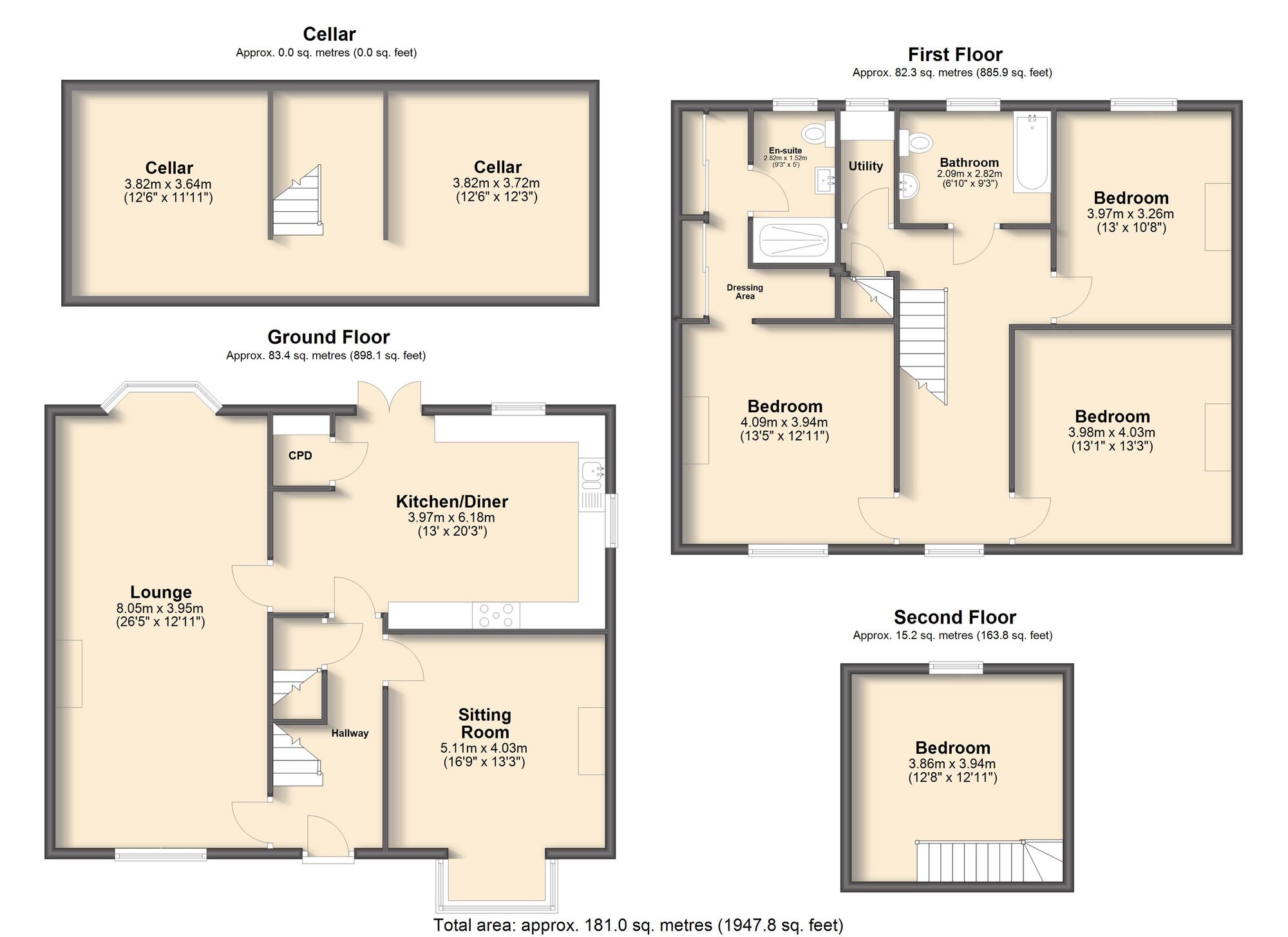 45 Rupert Road, Sheffield floorplan