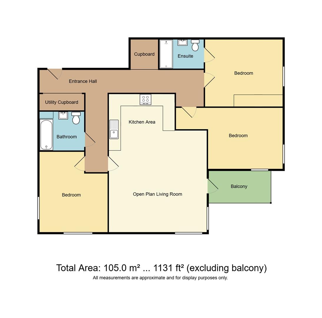 Flat 12, 121-123, Davigdor Road, Hove floorplan
