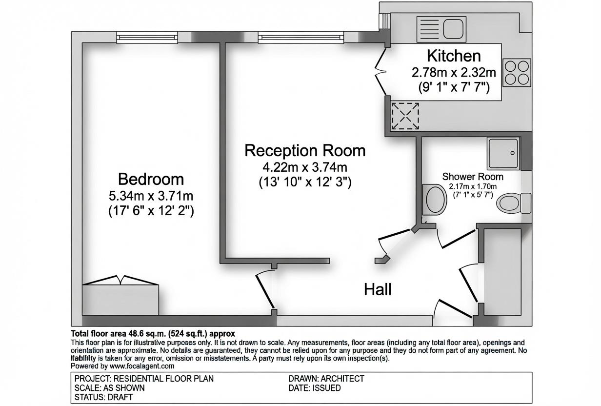 Flat 42, Montague Court, Hamlet Court Road, Westcliff-On-Sea floorplan