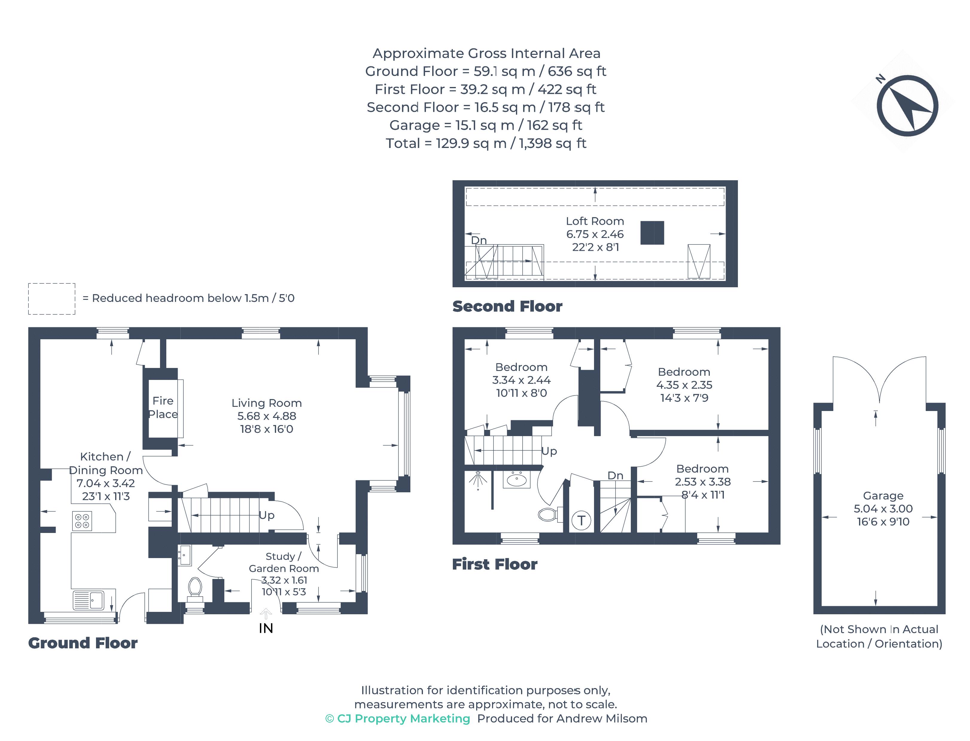 Corntop, 4 Moor End Cottages, Frieth floorplan