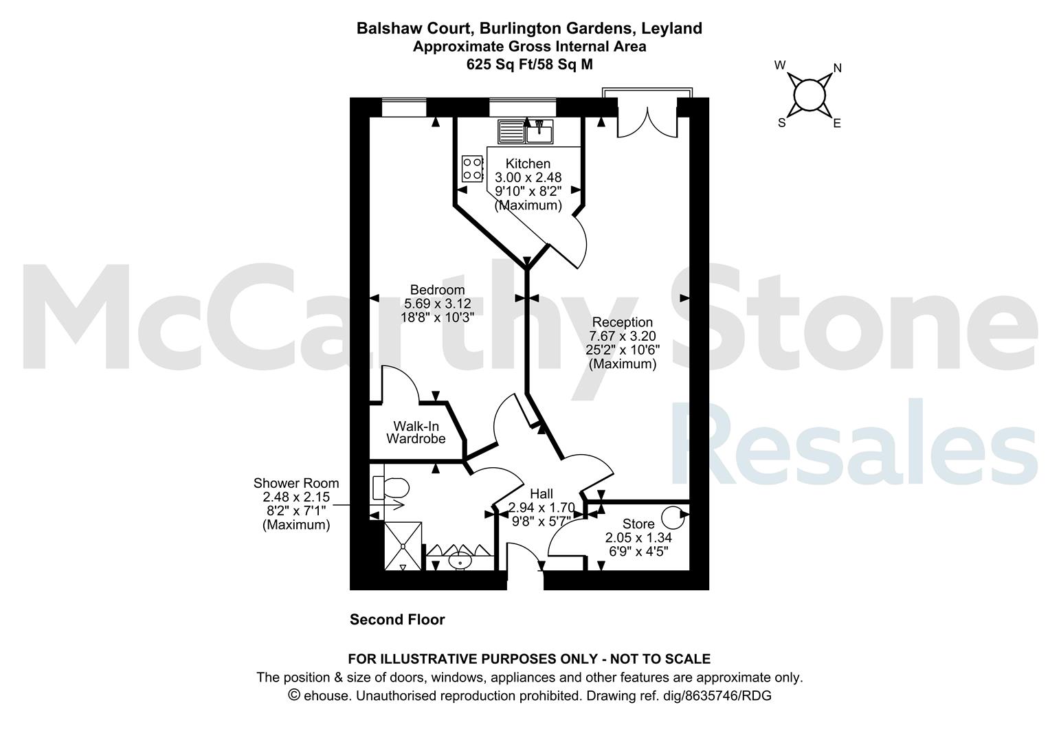 51 Balshaw Court, Burlington Gardens, Leyland floorplan
