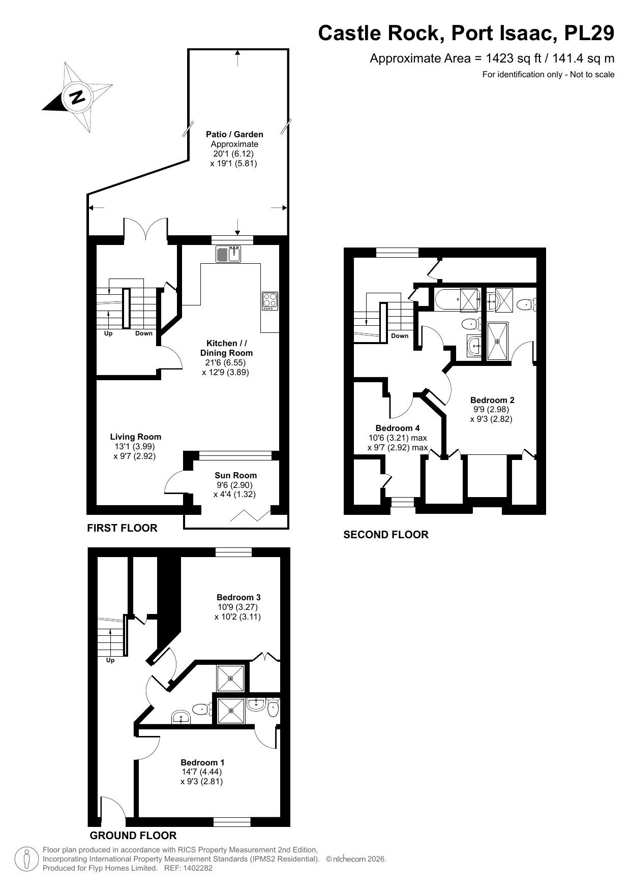 5, Castle Rock, Cornwall floorplan
