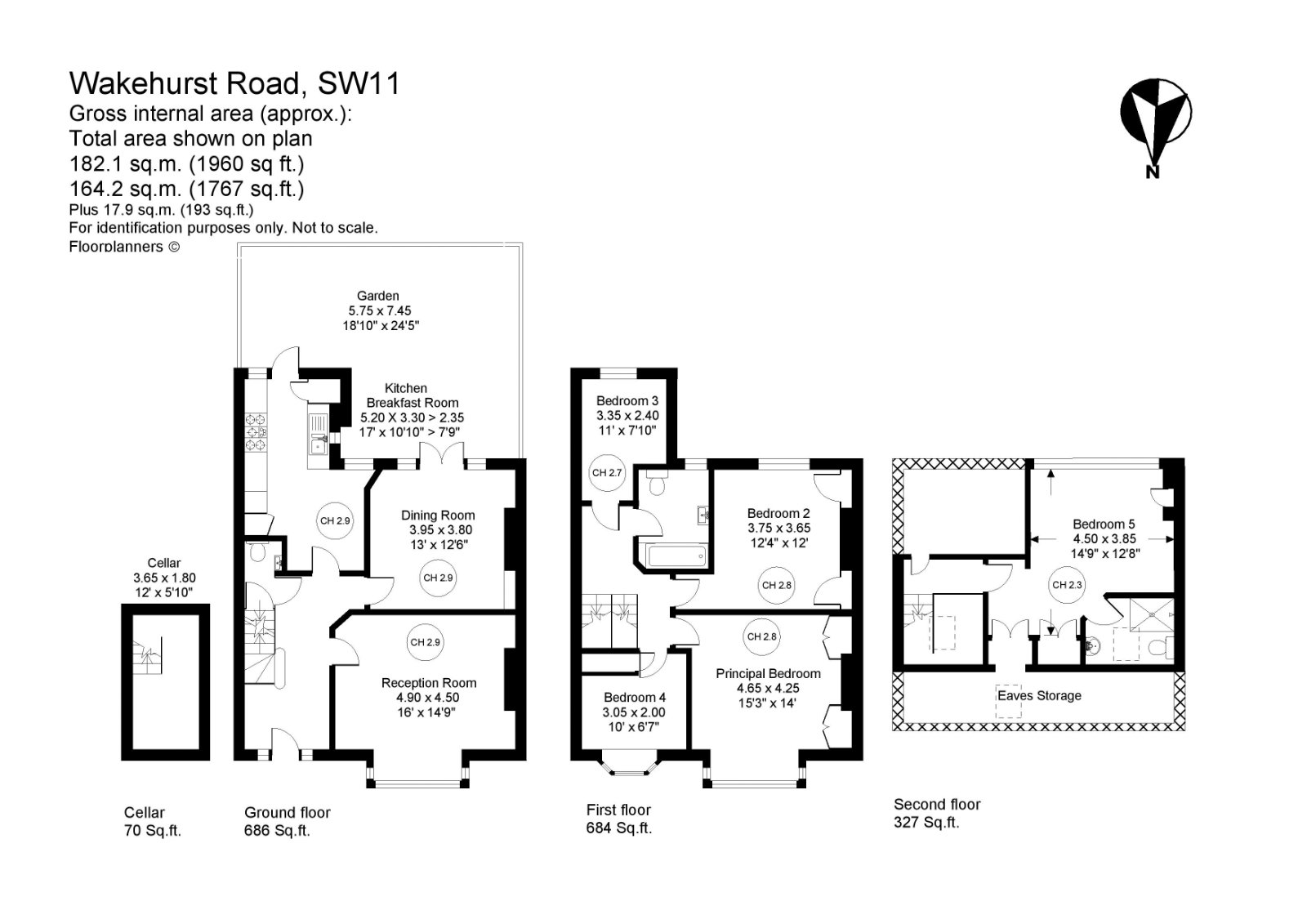 118, Wakehurst Road, London floorplan