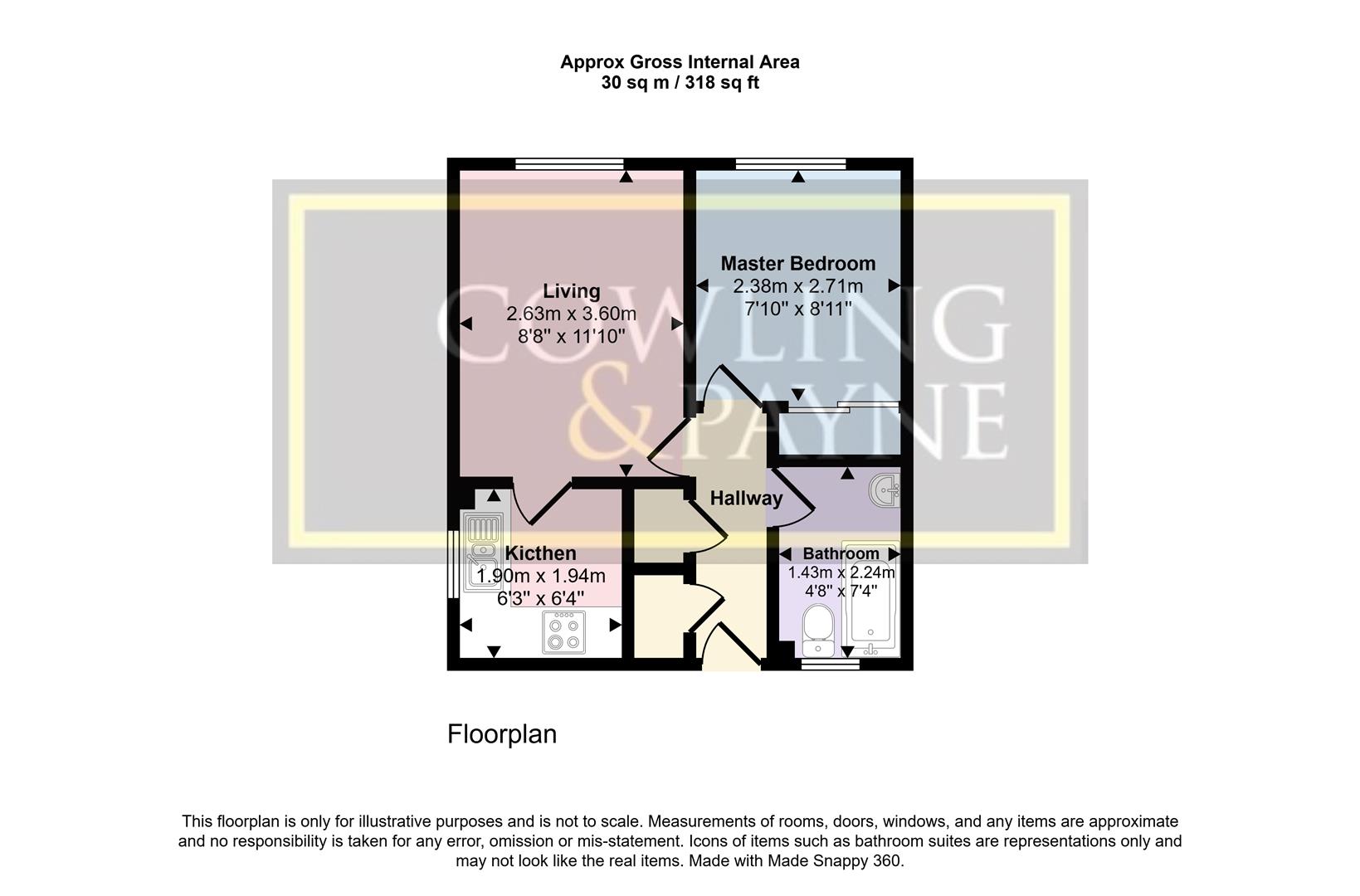 Flat 12, Pippin Court, Wickford floorplan