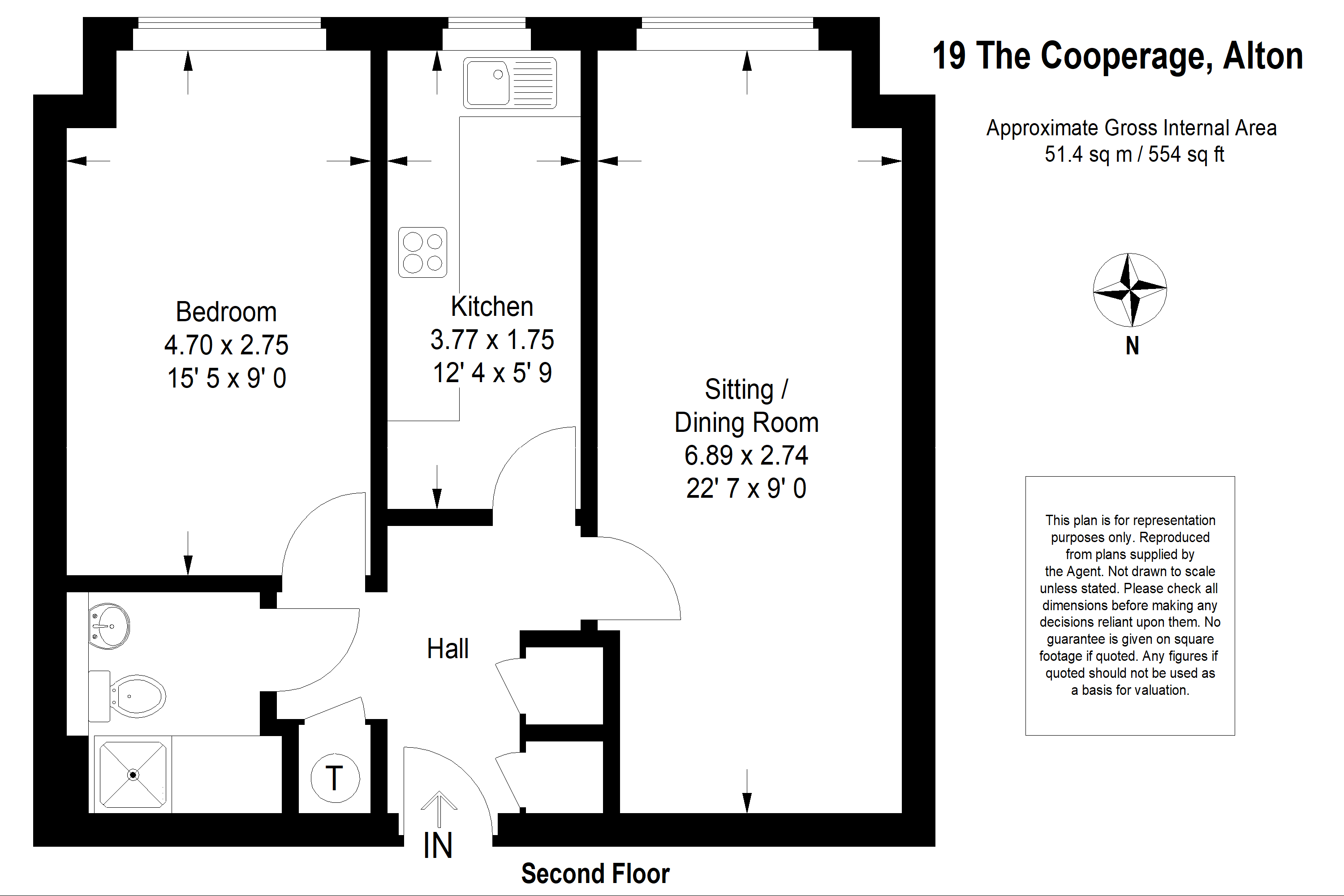 19, The Cooperage, Alton floorplan