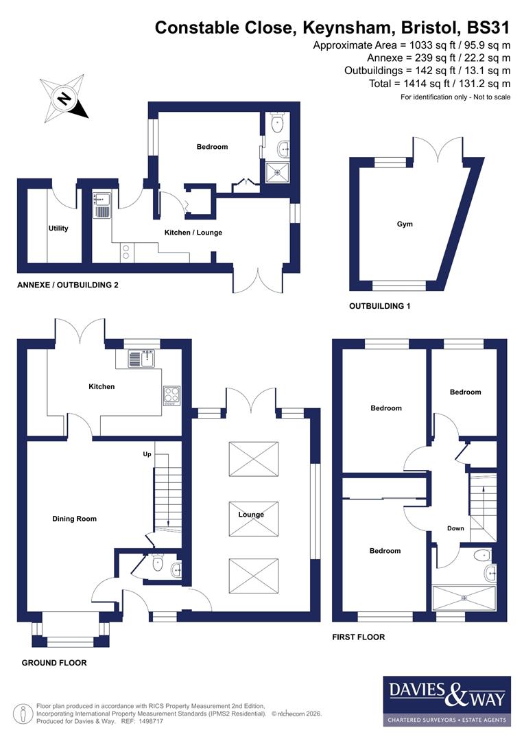 15, Constable Close, Bristol floorplan