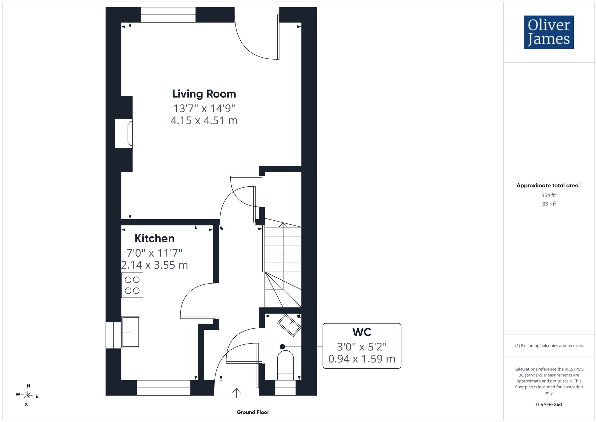 28, Parker Crescent, Sawtry, Cambridgeshire. floorplan