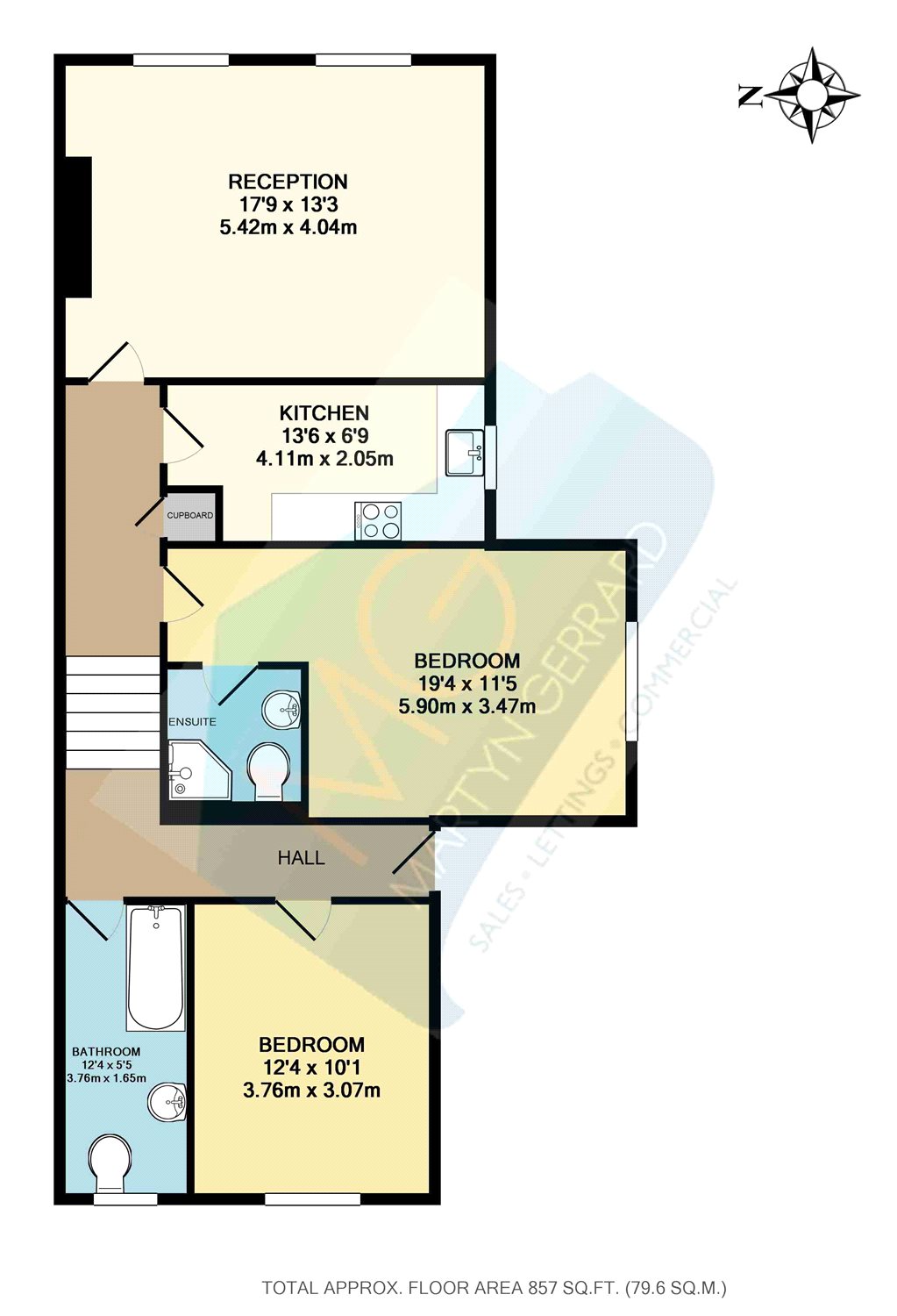 2 Bedrooms Flat to rent in Middle Lane, Crouch End N8