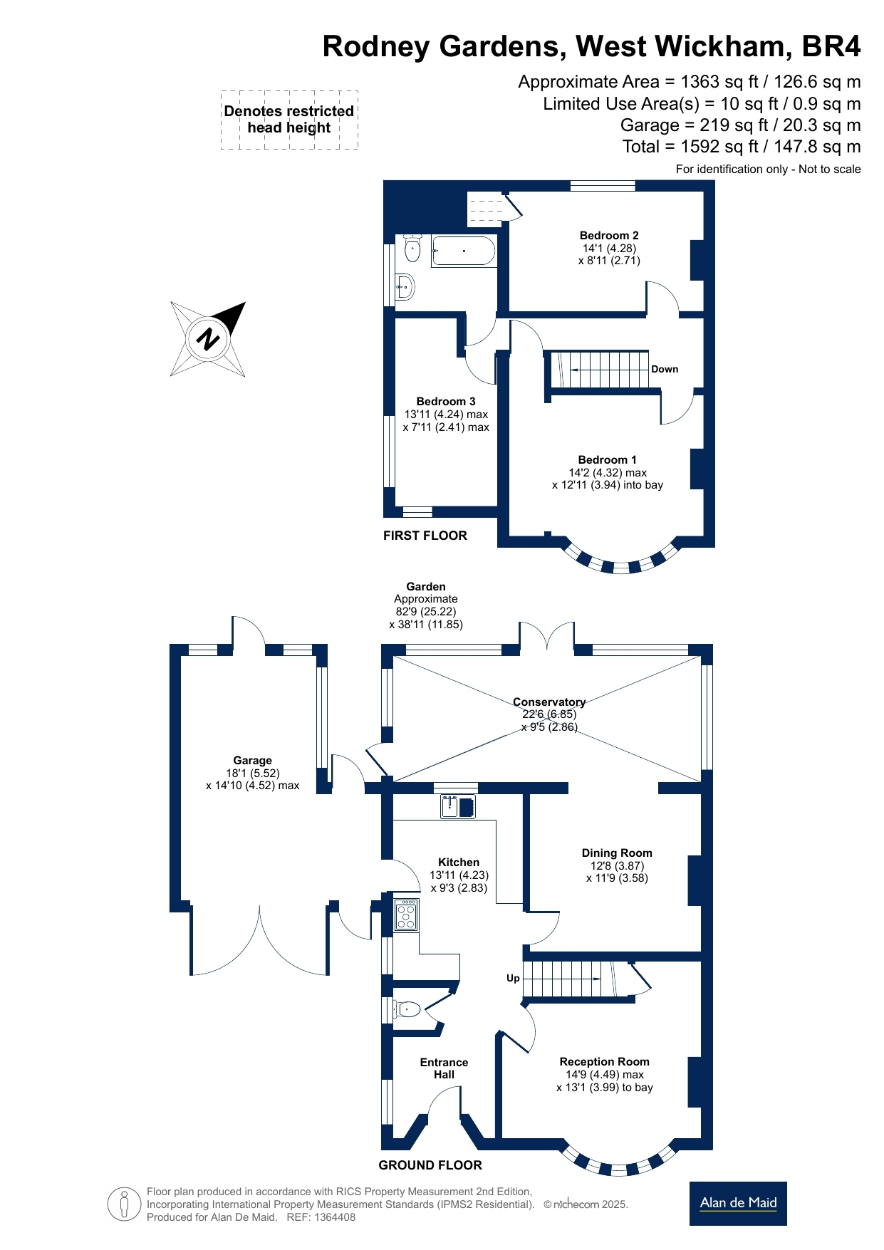 1, Rodney Gardens, West Wickham floorplan
