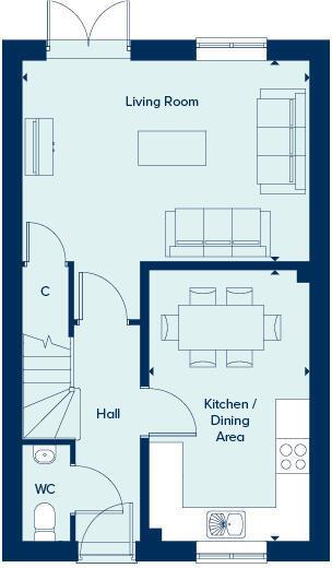25, Walsingham Drive, Daventry floorplan