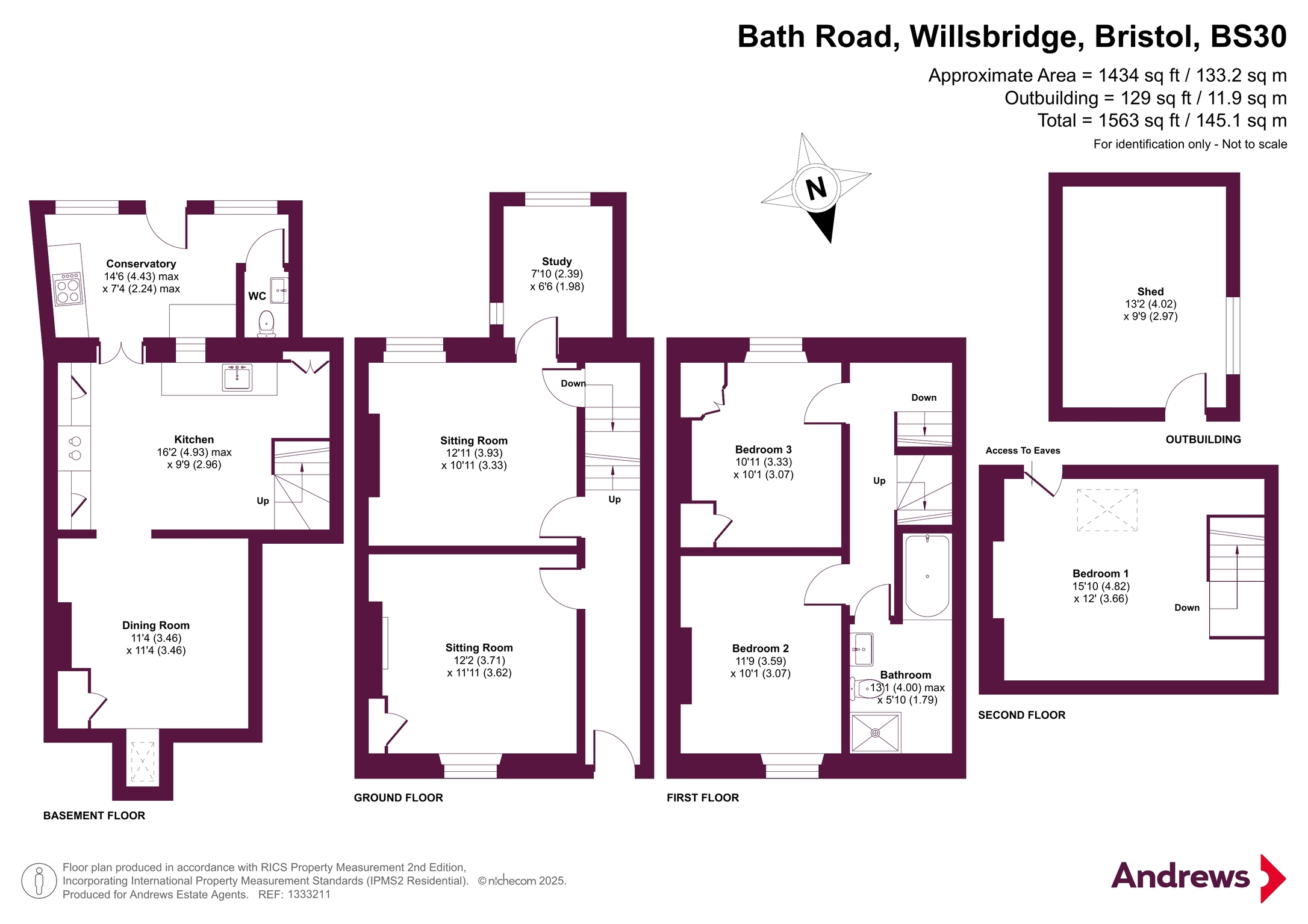 110, Bath Road, Bristol floorplan