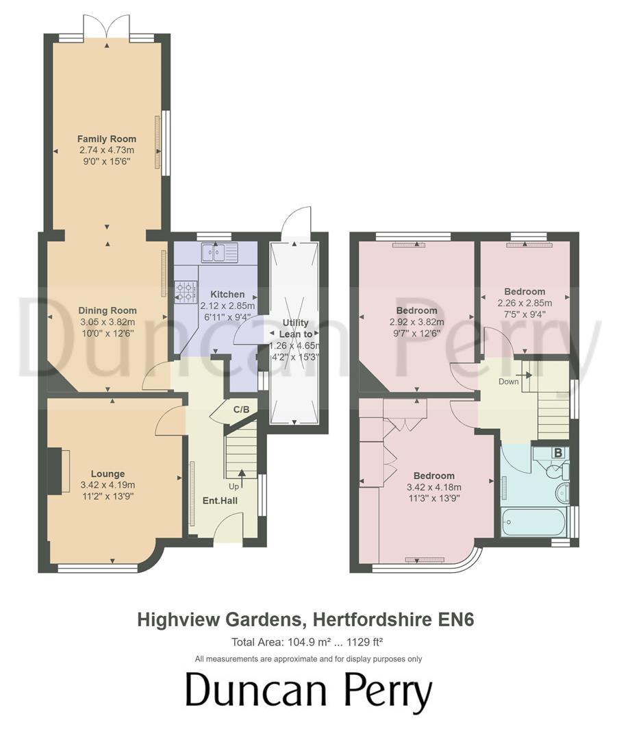 44, Highview Gardens, Potters Bar floorplan